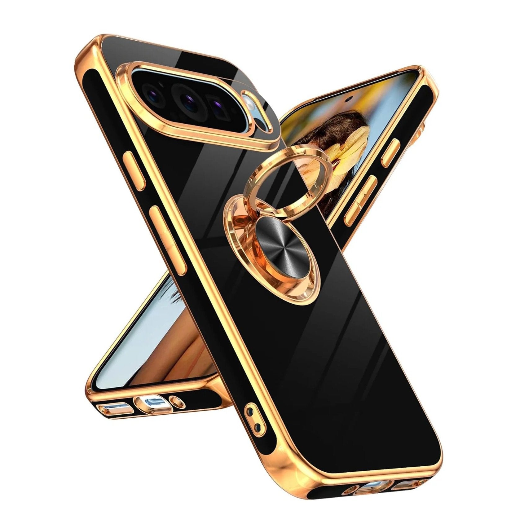 Million Cases Google Pixel 9 Series Ultimate ElitePlush Metallic Ring Case