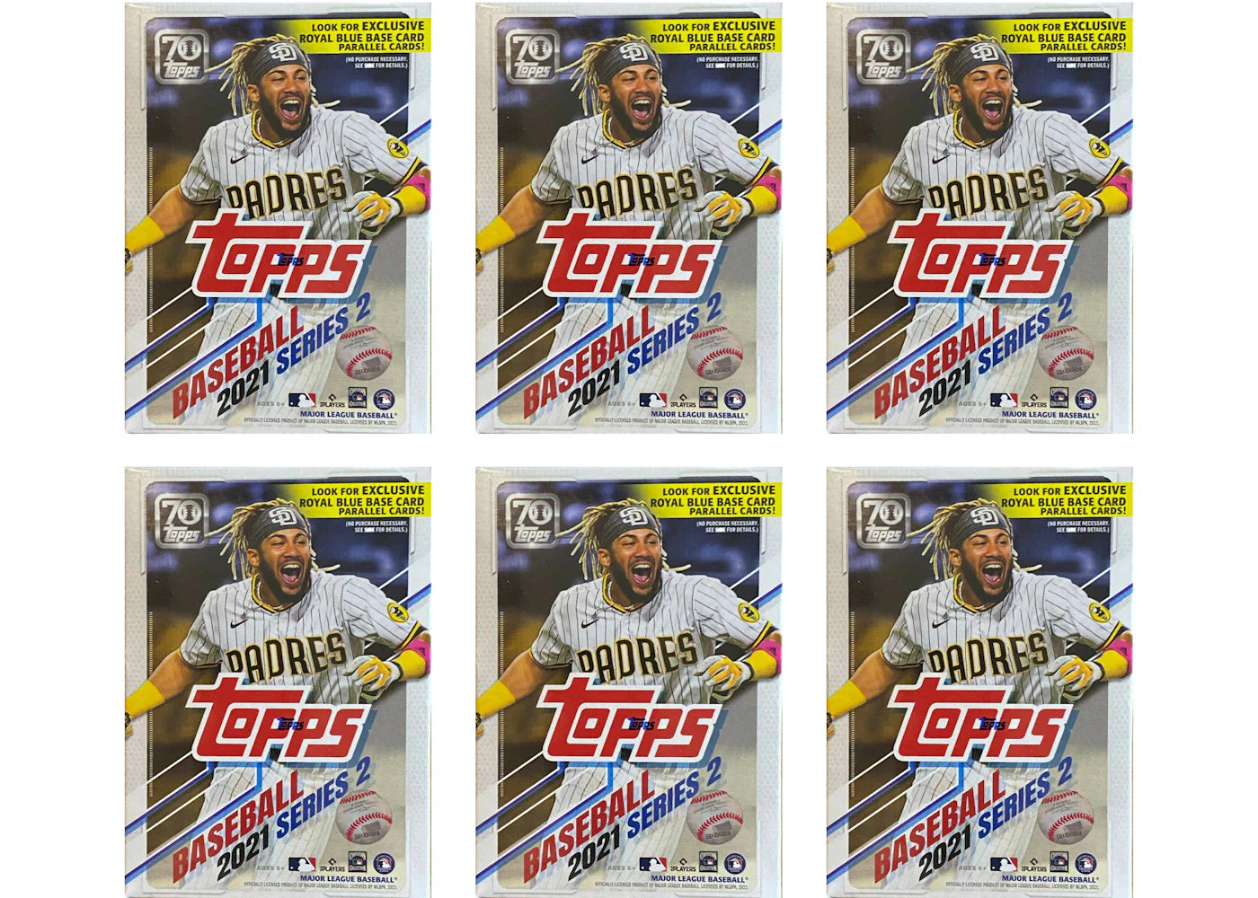 2021 Topps Series 2 Baseball Blaster Box 6x Lot