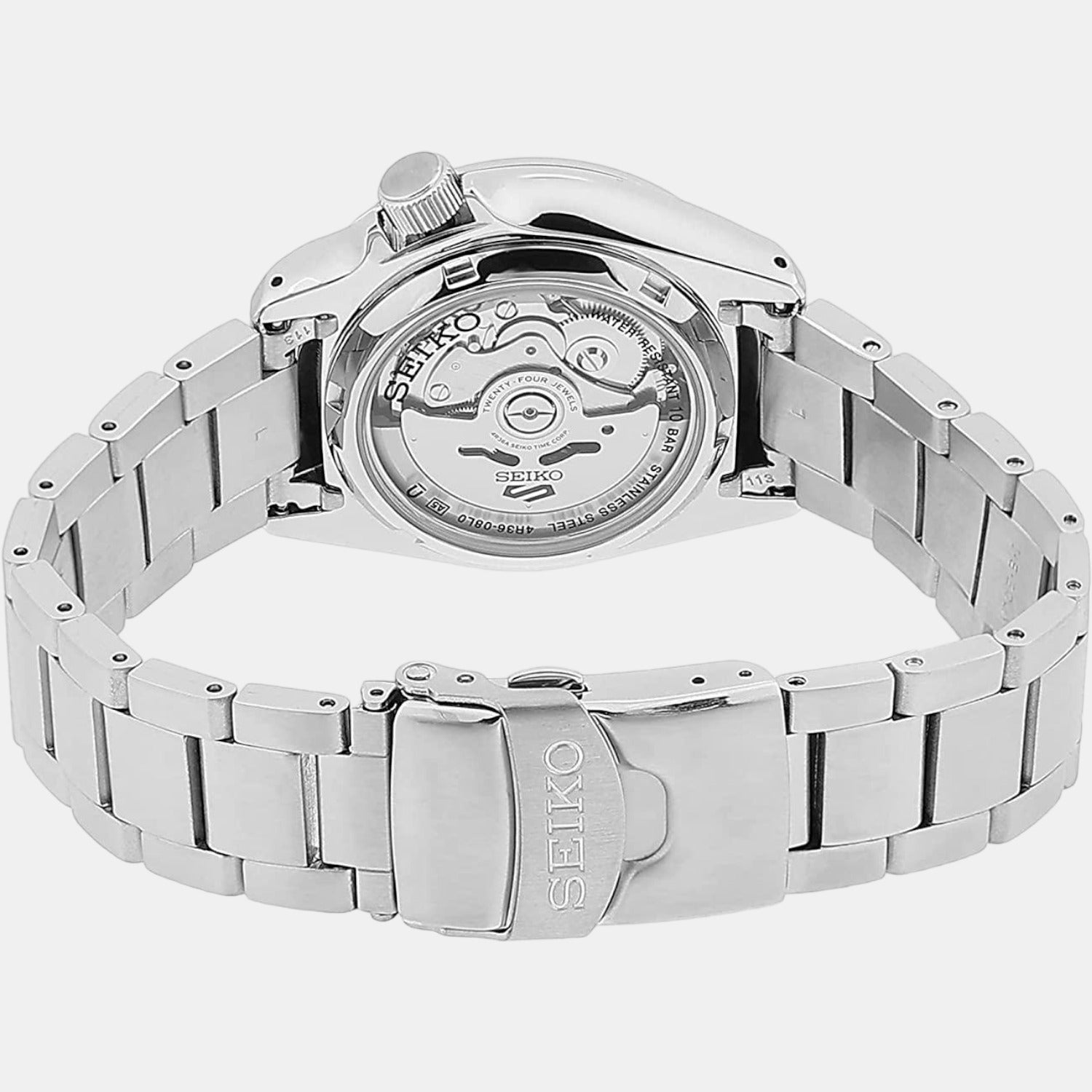 Seiko 5 Sports Men Automatic Black Dial Analog Stainless Steel Watch SRPE57K1 - view 3