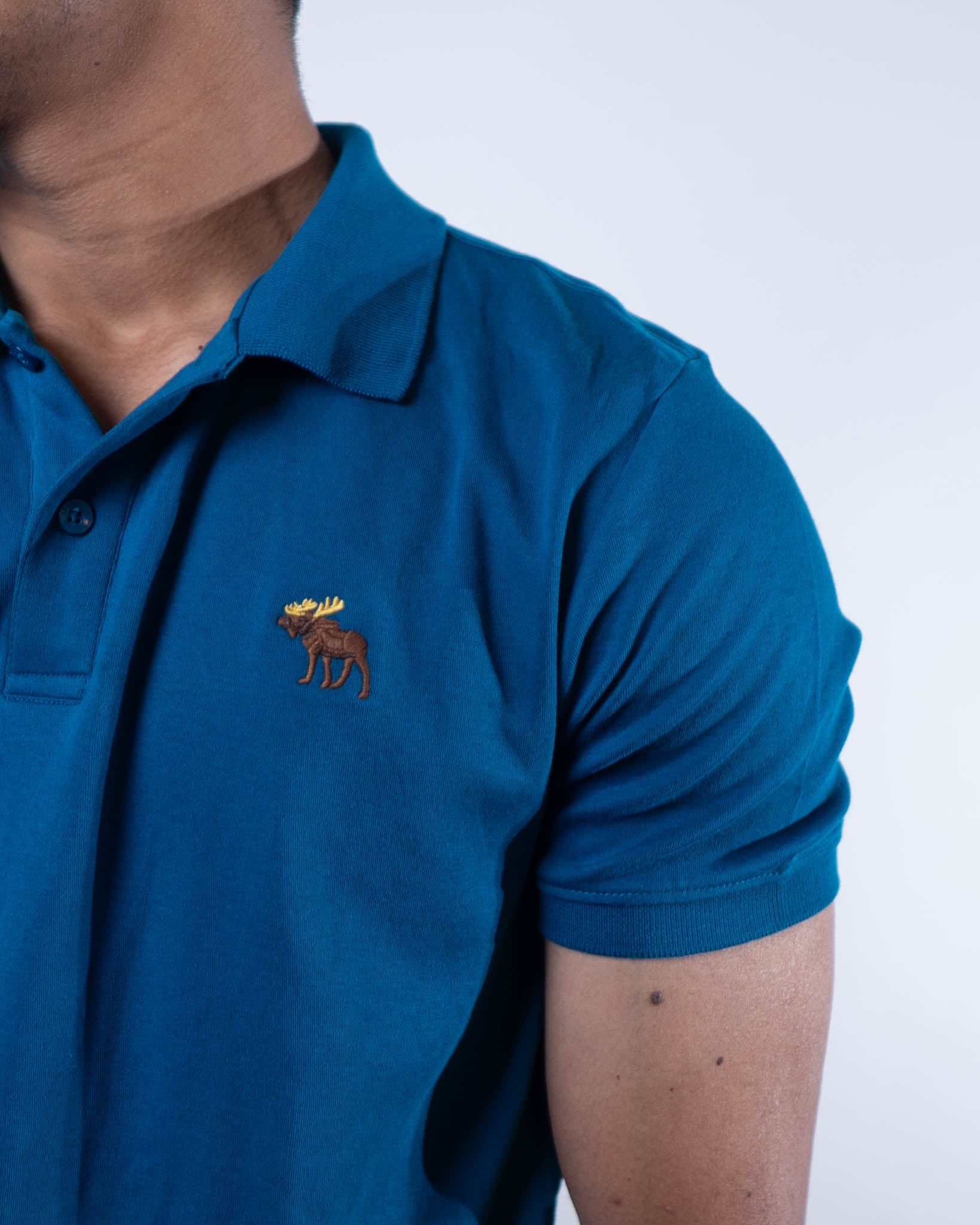 Abercrombie & Fitch Tonal Icon Don't Sweat it Polo T-Shirt - view 2