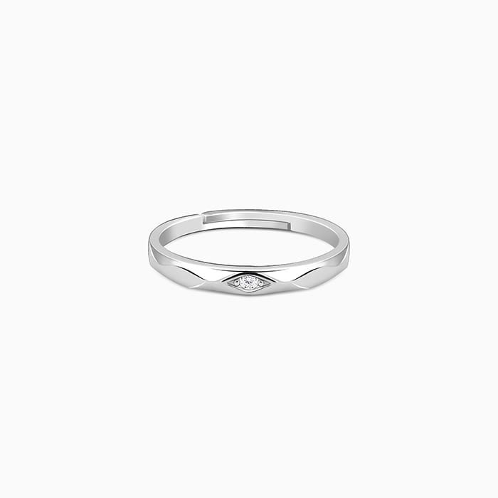 GIVA Jewellery Silver Rhomb Ring