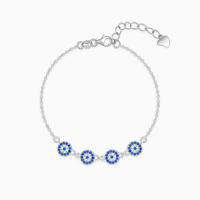 GIVA Jewellery Silver Protective Eye Bracelet