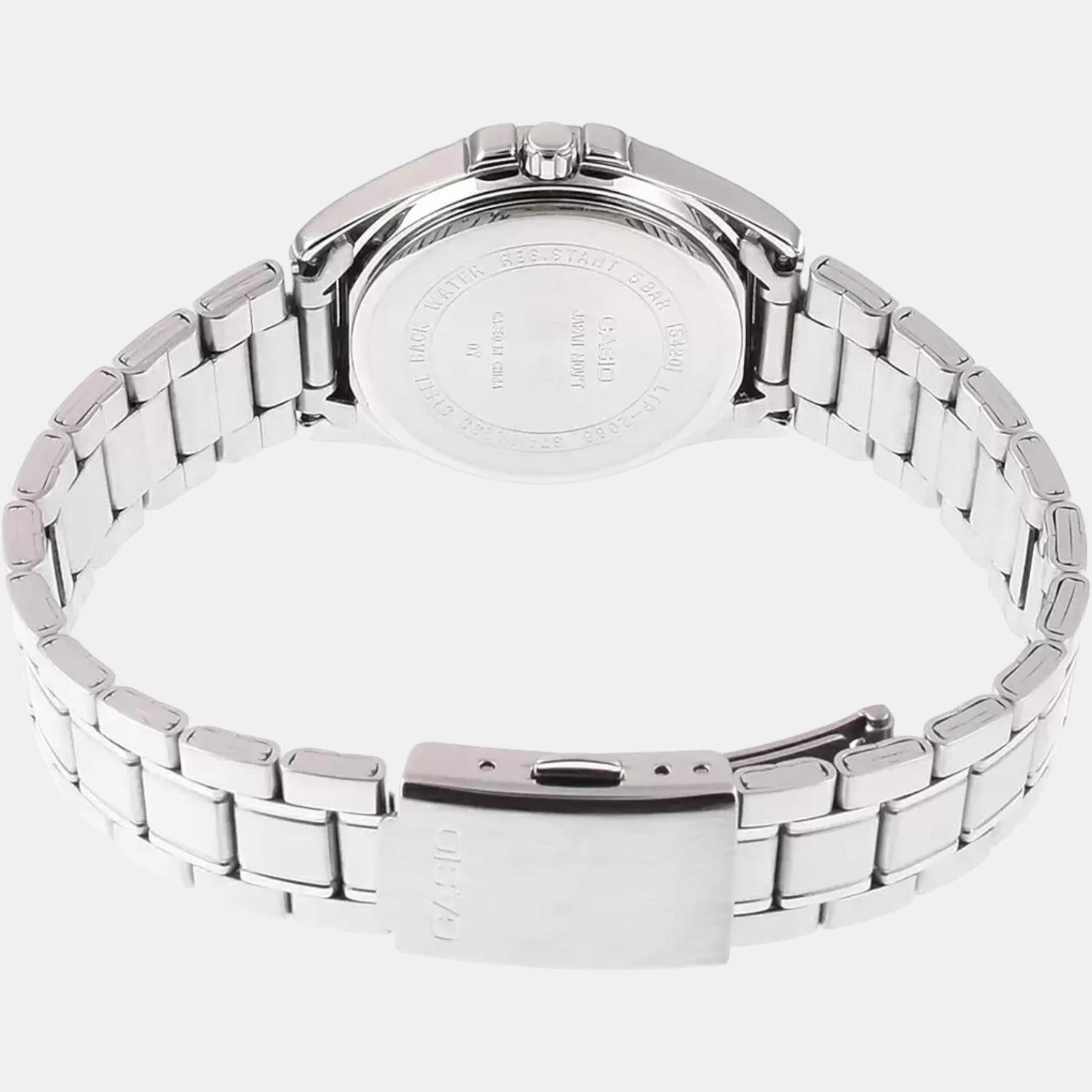 Casio Enticer Women Quartz Blue Dial Chronograph Stainless Steel Watch A1571 - view 5