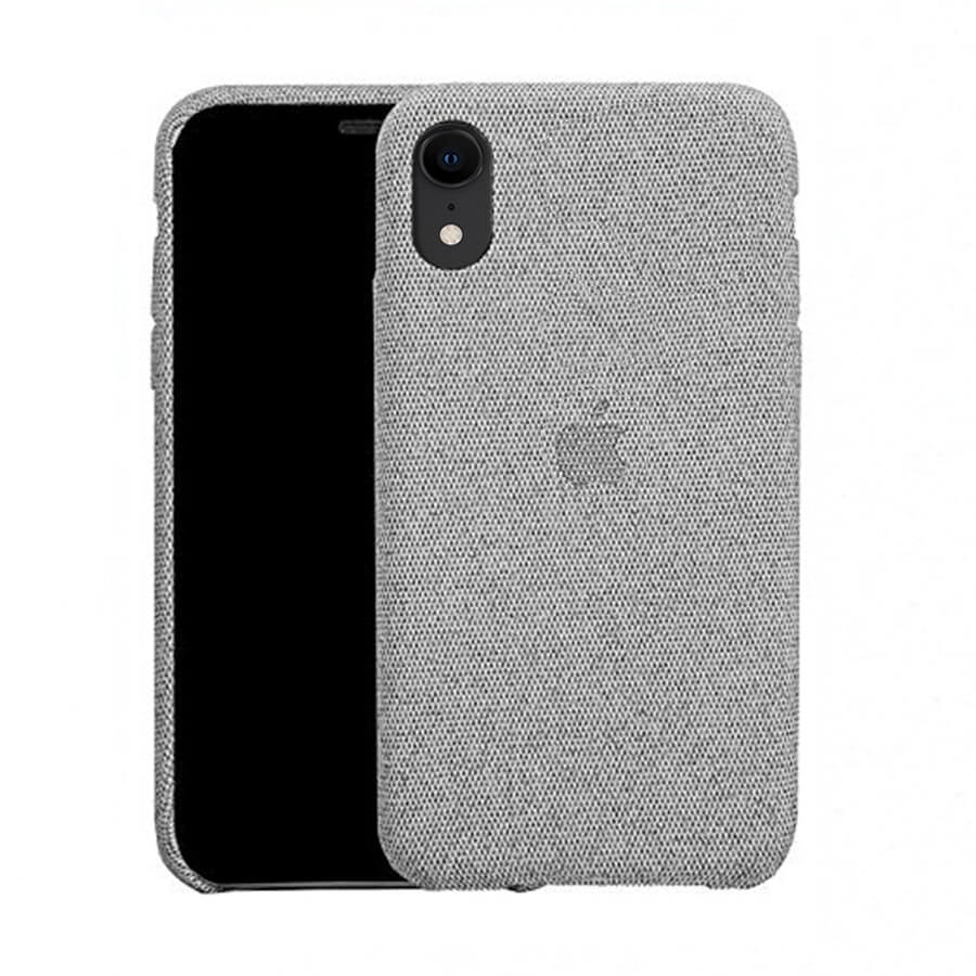 KShop Light Grey Fabric Case - iPhone XR