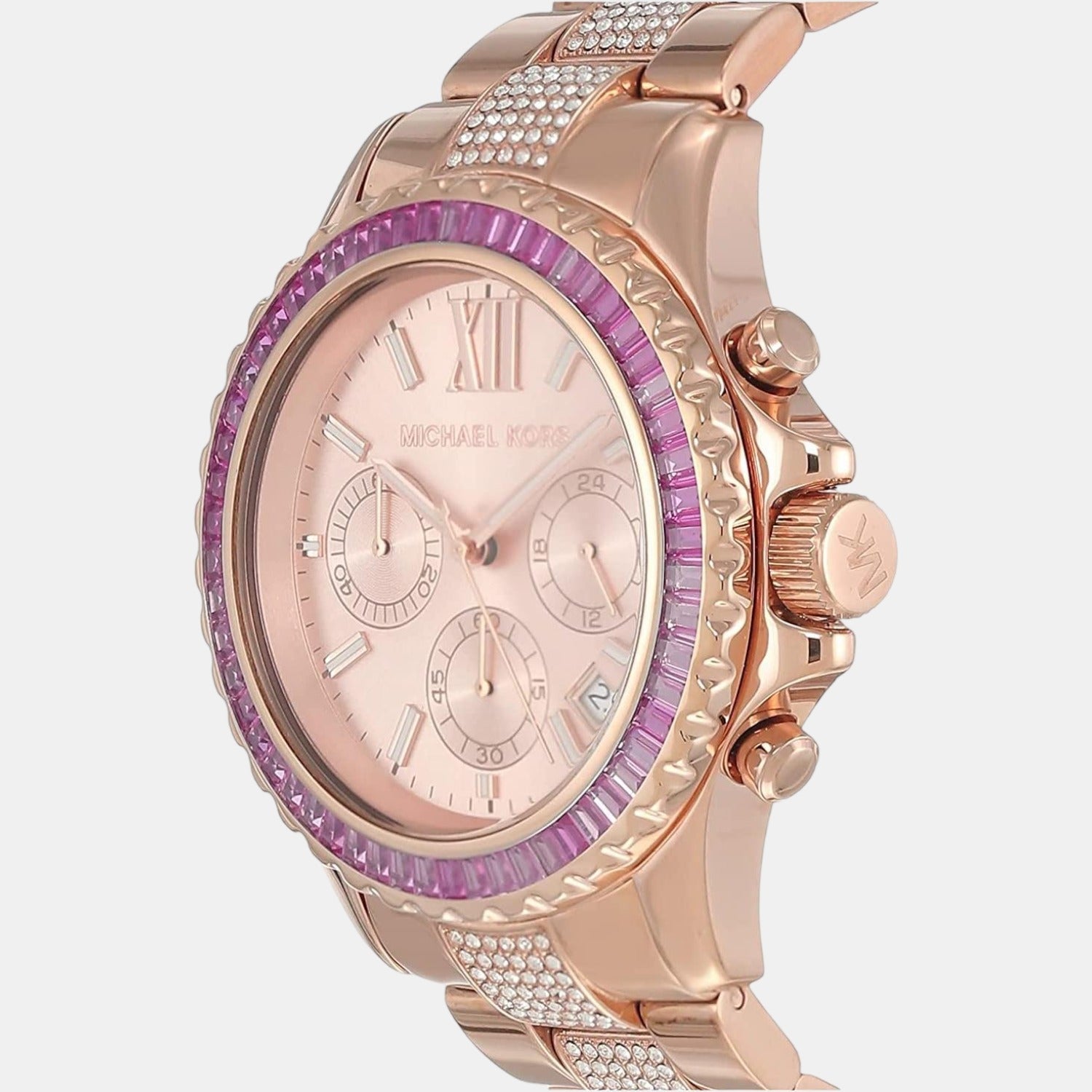Michael Kors Everest Women Quartz Rose Gold Dial Chronograph Stainless Steel Watch MK7211 - view 2