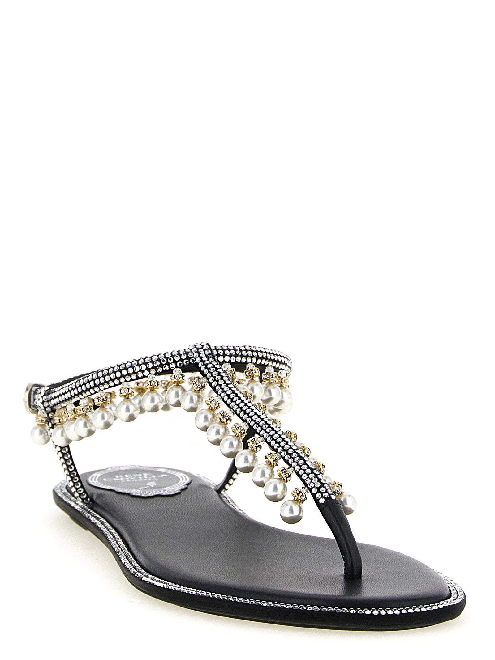 René Caovilla Diana Sandals – 68% viscose, 32% silk - view 2