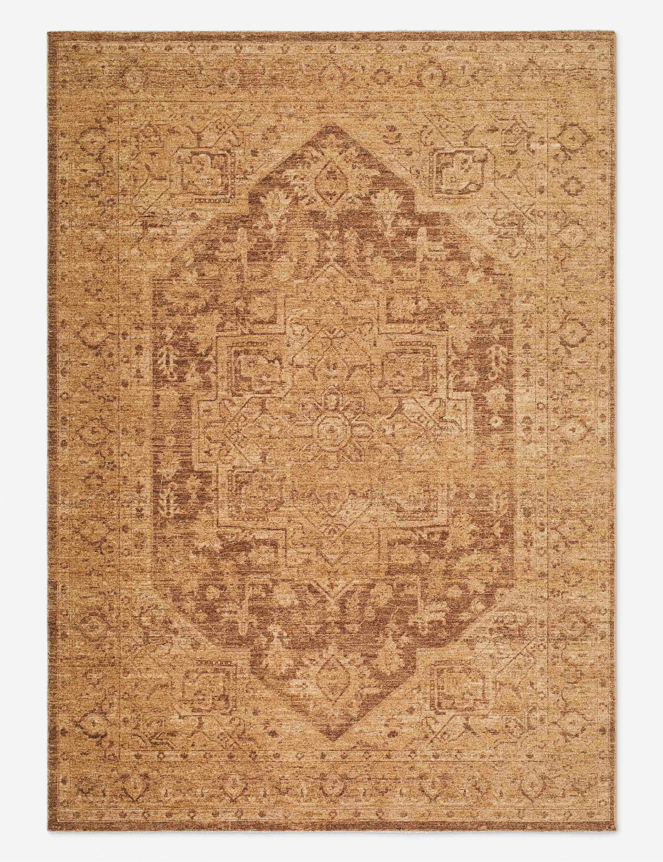 Lulu and Georgia Bisan Rug – Chestnut and Taupe