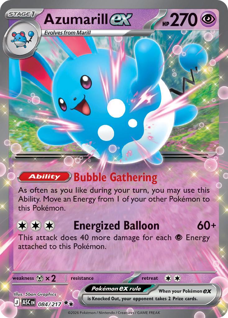 Double rare me025-084 – Pokémon Azumarill ex - 084/217 - Double Rare [me025-084] [Ultra]