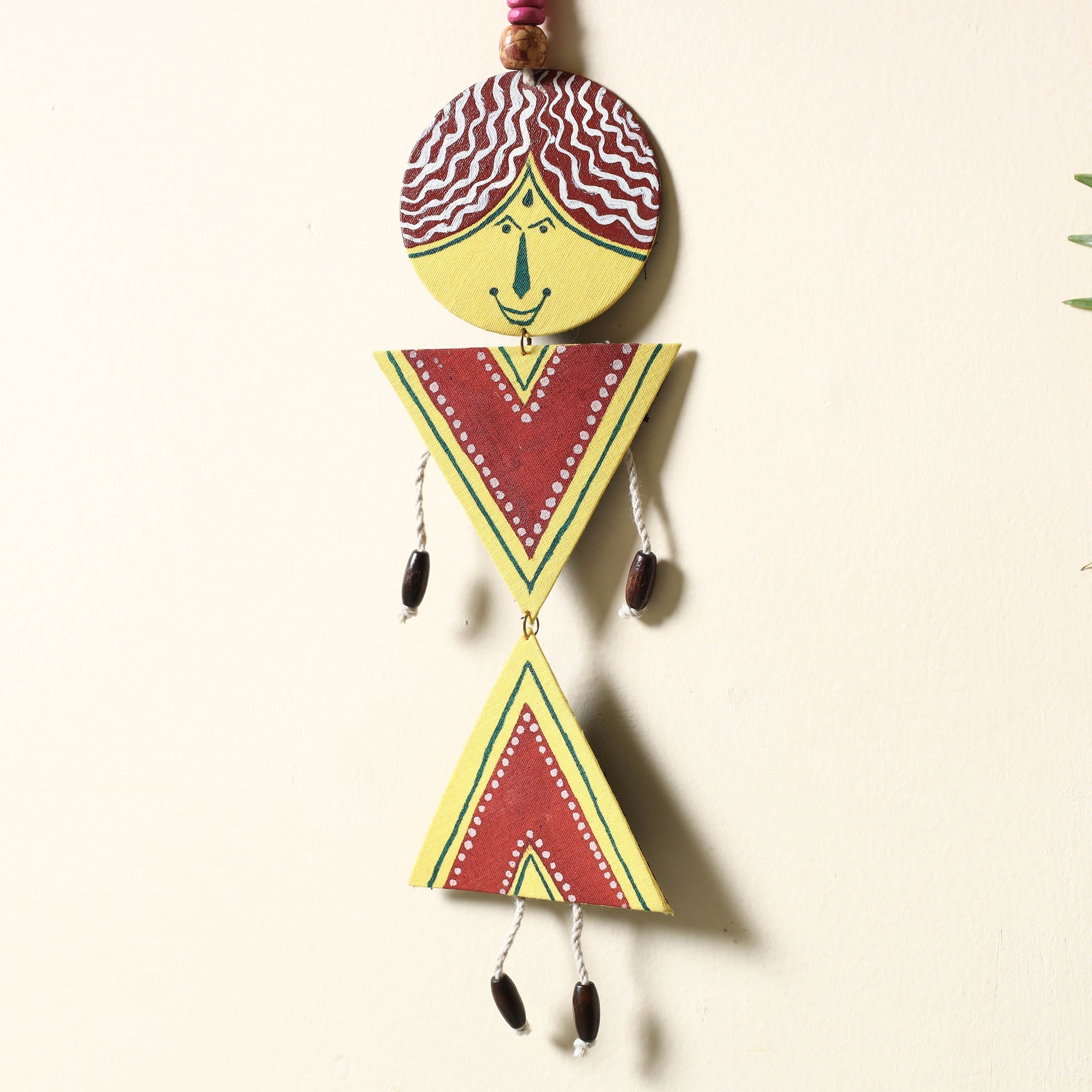 KHUSHBASH - HAPPY LOOM OF EAST Bishnupur Handpainted Fabric Wall Hanging - view 2