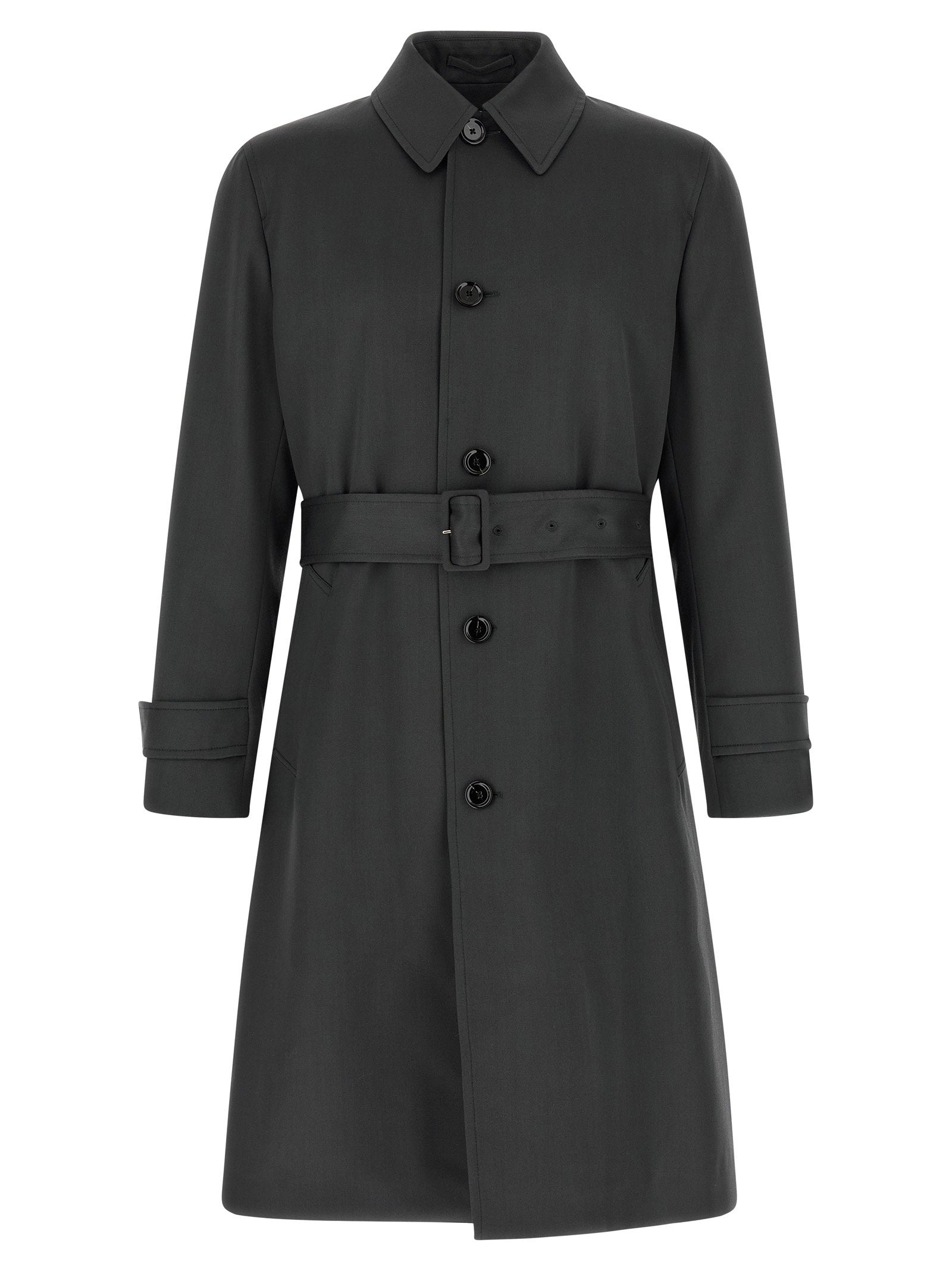 Lardini Virgin Wool Trench Coat – 100% virgin wool
