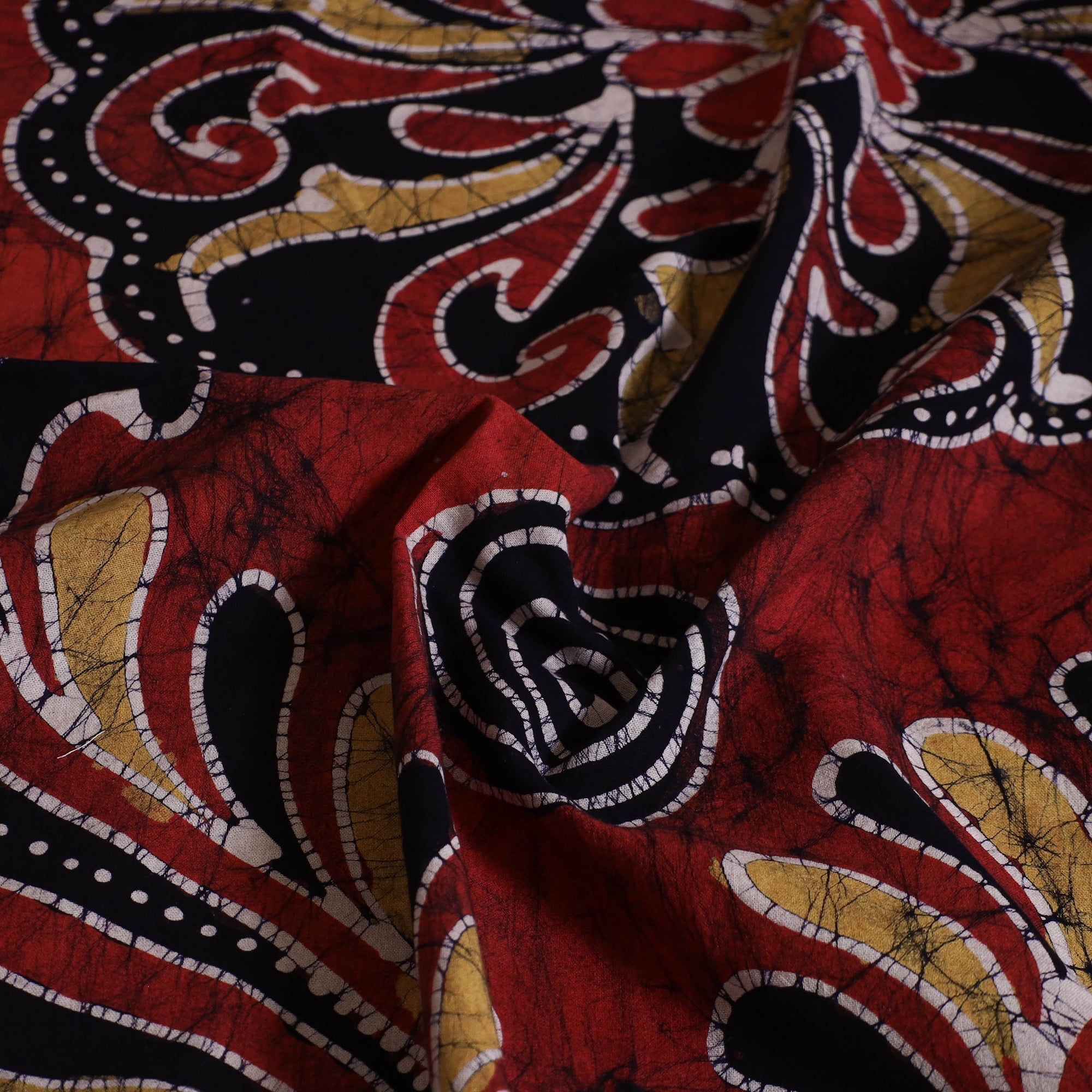 KACHCHH JI CHHAAP Black - Hand Batik Printed Cotton Single Bed Cover (96 x 59 in) 12 - view 5
