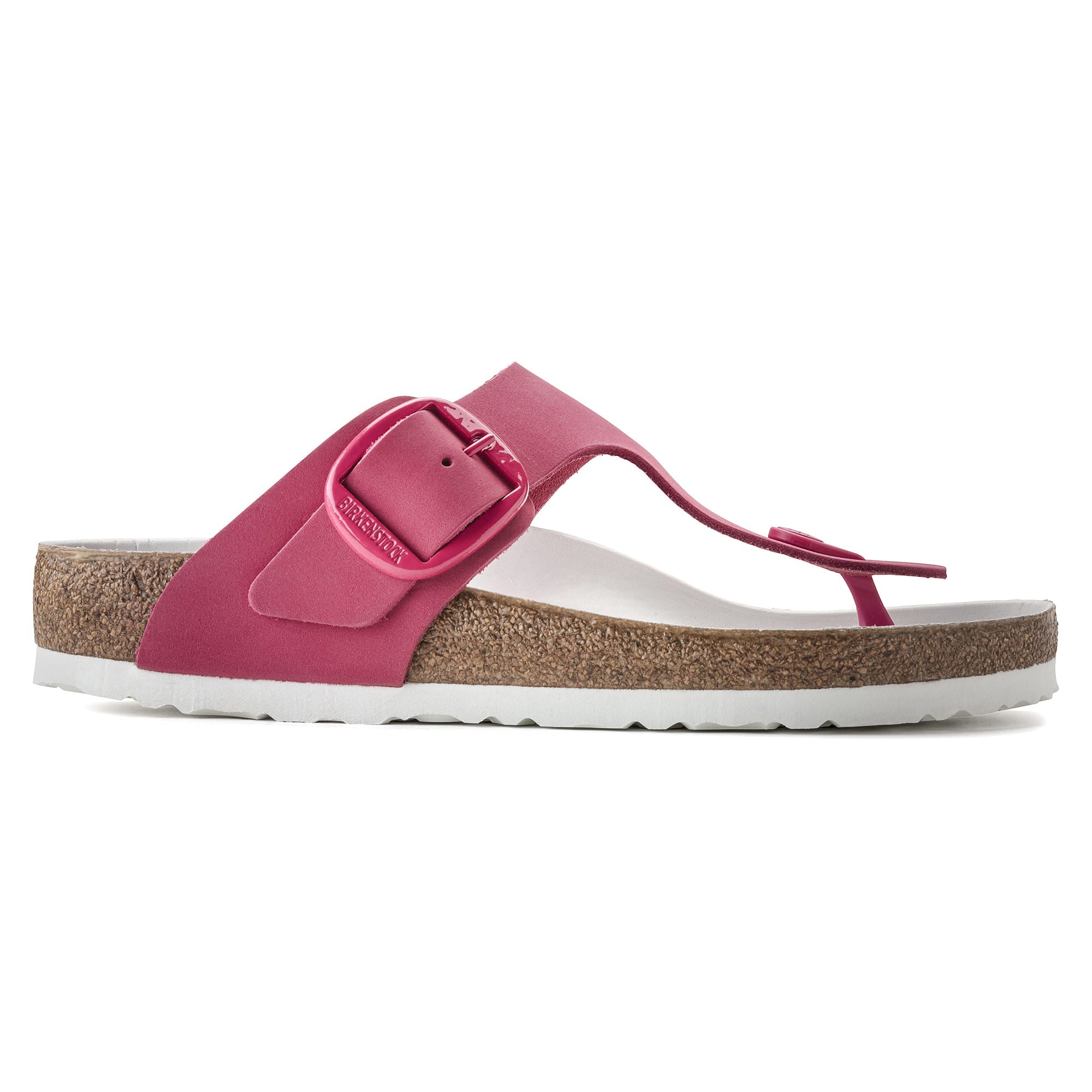 Birkenstock Gizeh Big Buckle Nubuck Leather – Pink Pink/Fuchsia Tulip - view 3