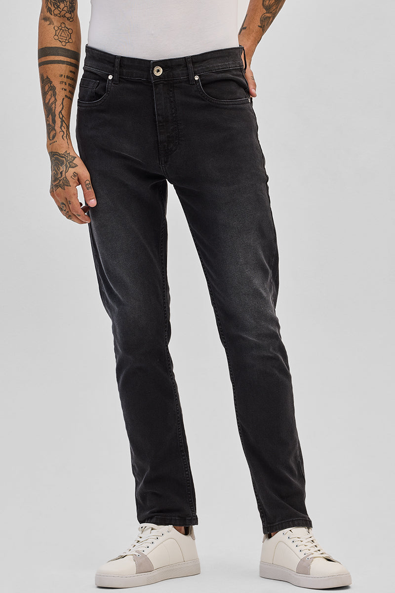 SNITCH Charcoal Grey Slim Fit Jeans - view 5