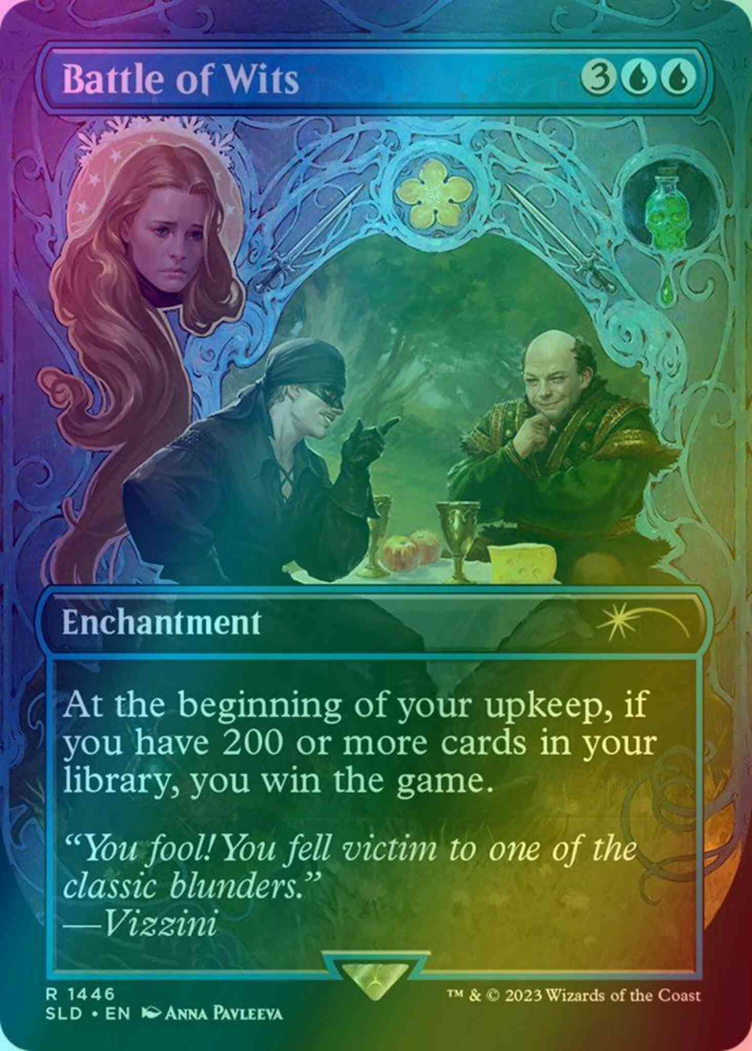 Magic Battle of Wits [1446] [Borderless] [The Princess Bride] [Secret Lair Drop] [Foil]