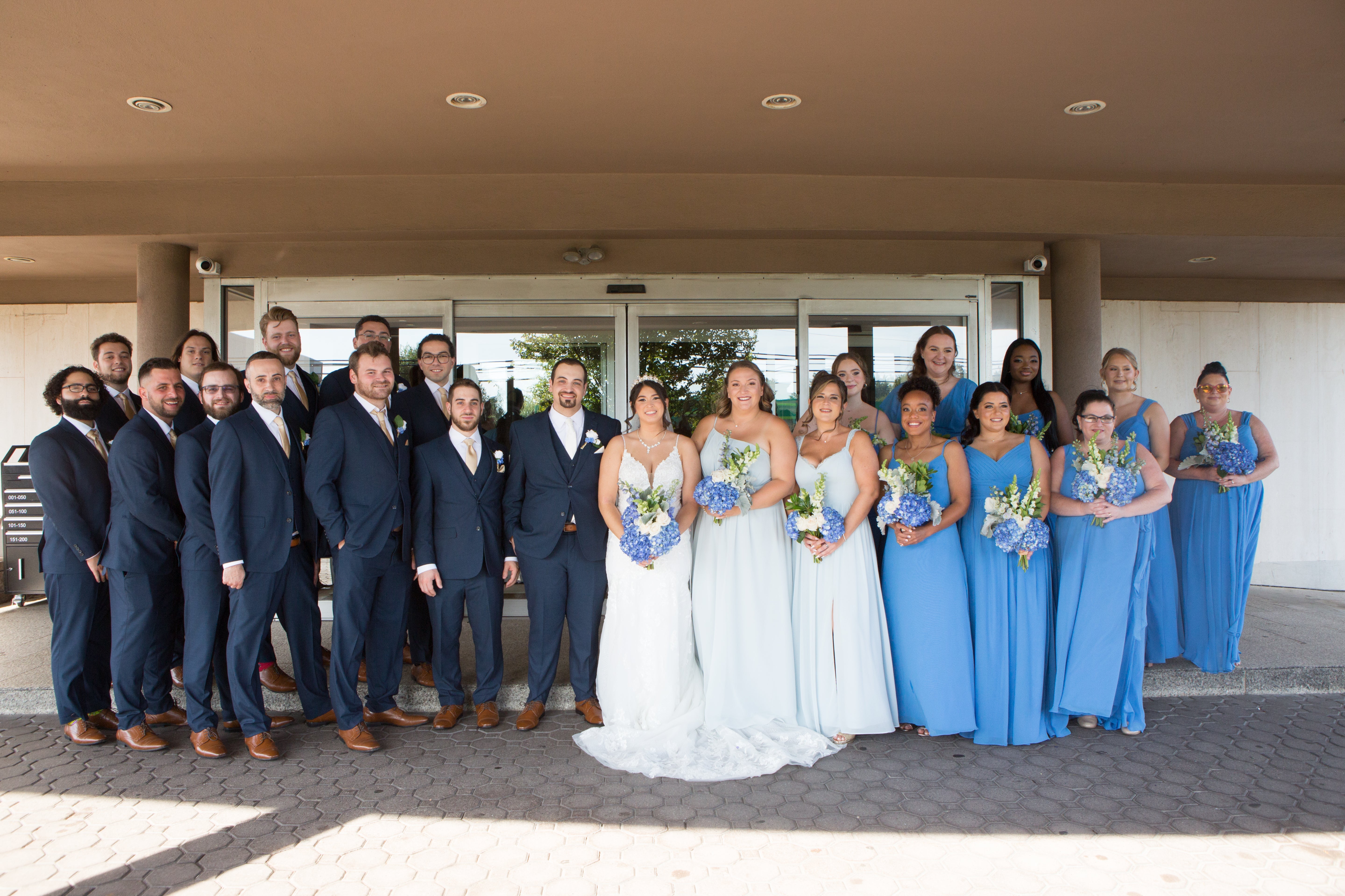 fiftyflowers.com Fresh Brilliant Blue and White Wedding - view 2
