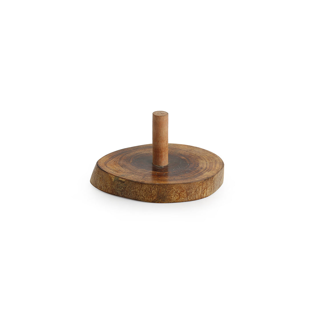 EXCLUSIVELANE 'Stack-Circles of Wood' Log Handcrafted Coasters With Stand (Set Of 4) - view 4