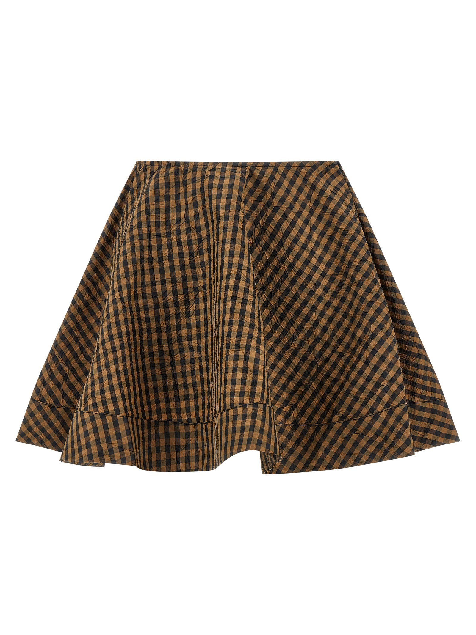 Ganni Crinckled Taffetà Skirt – 100% recycled polyester