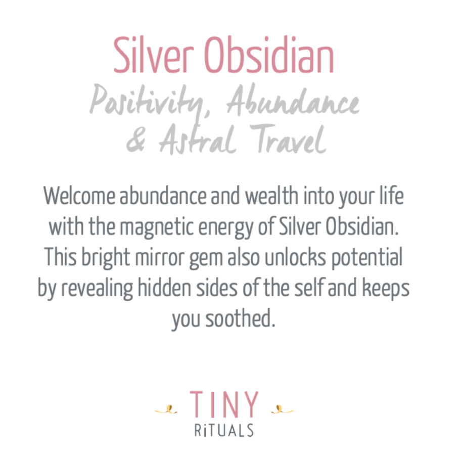 Tiny Rituals Silver Obsidian Cube - view 6