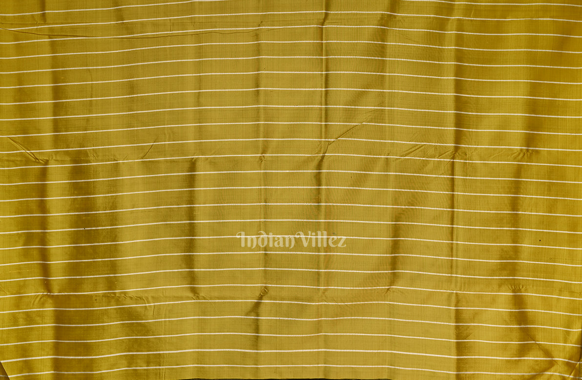 IndianVillèz Black Yellow Pasapali Border Contemporary Silk Saree - view 5