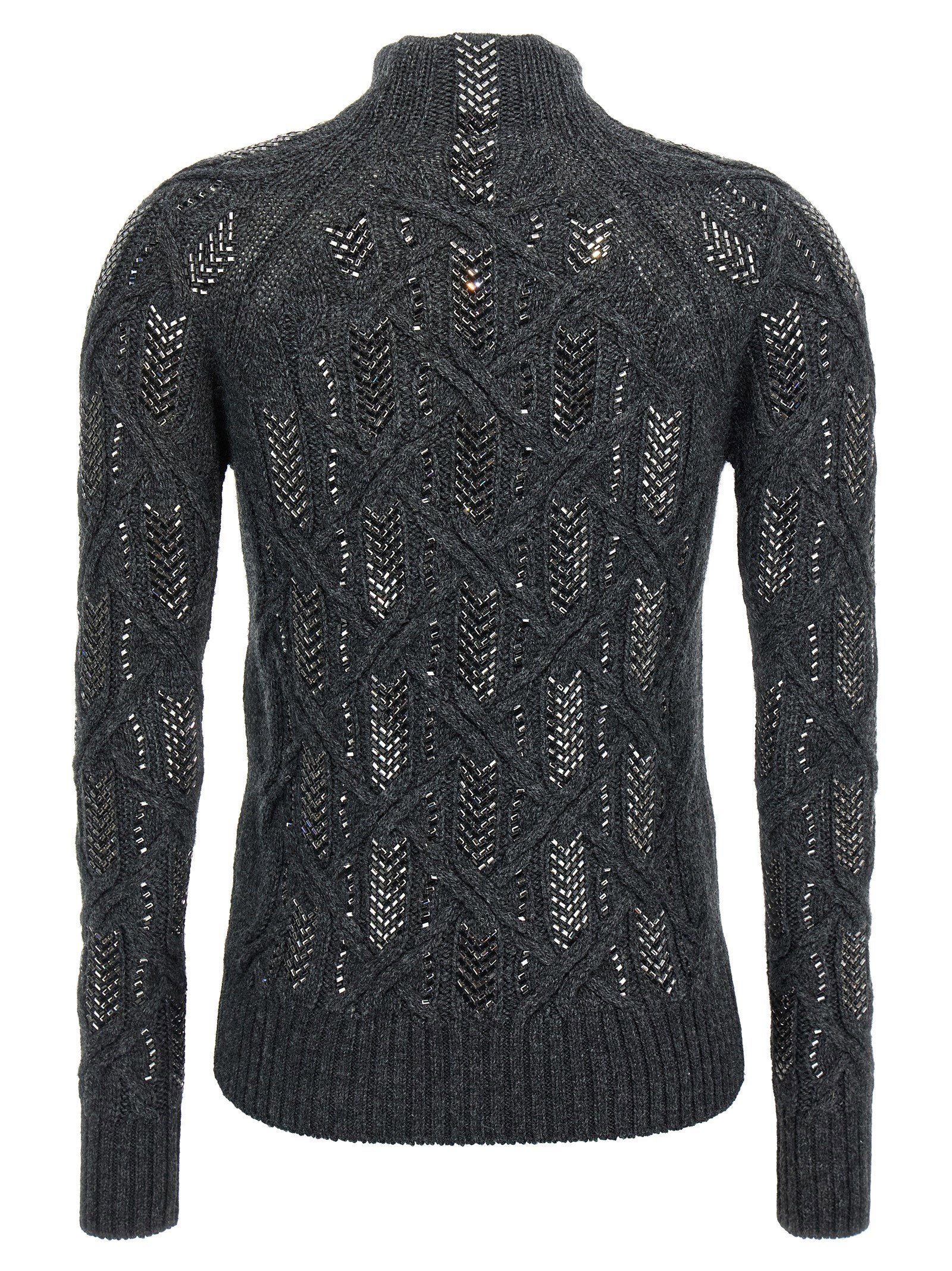 Ermanno Scervino Crystal Braid Sweater - view 2