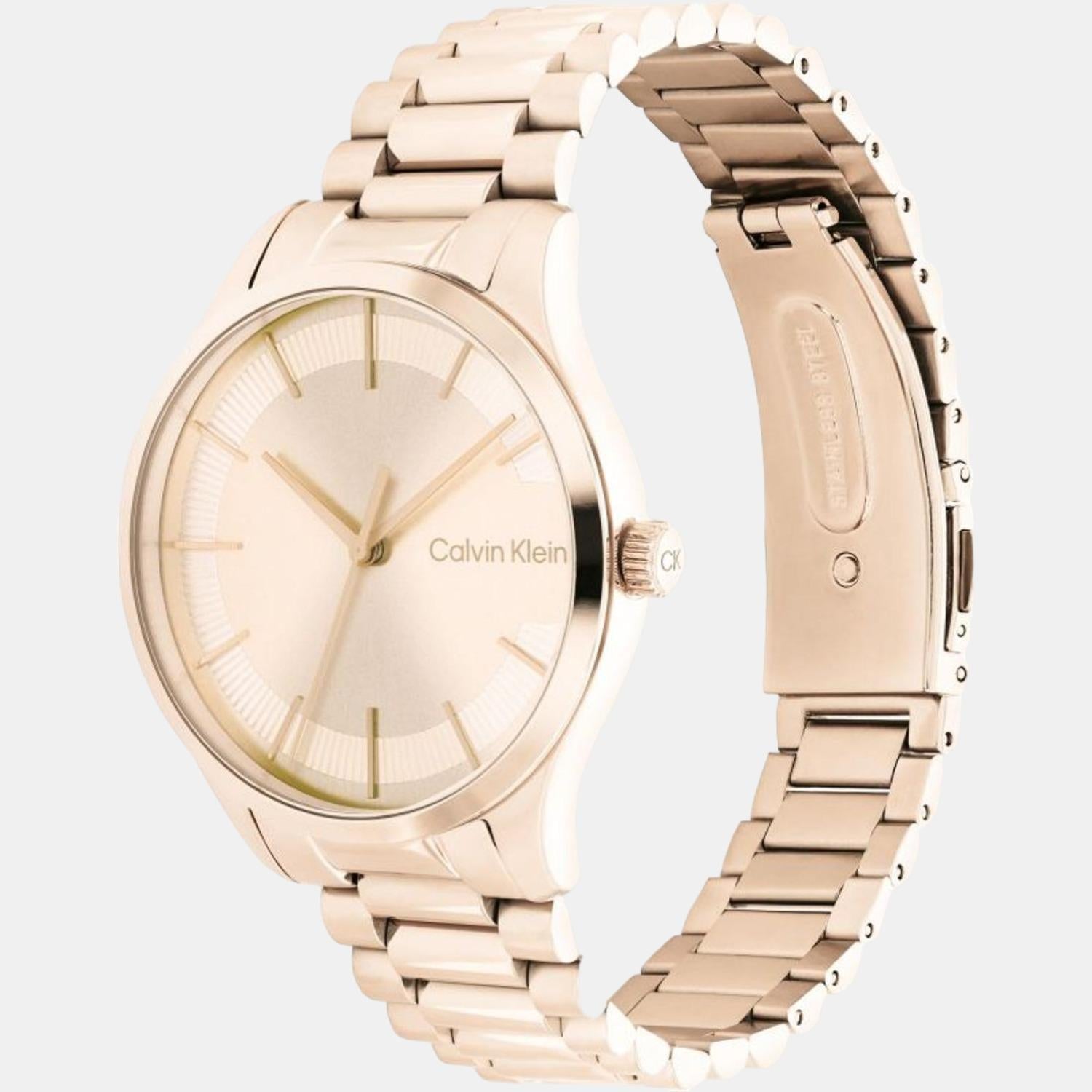 Calvin Klein Ck Iconic Unisex Quartz Rose Gold Dial Analog Stainless Steel Watch 25200042 - view 2