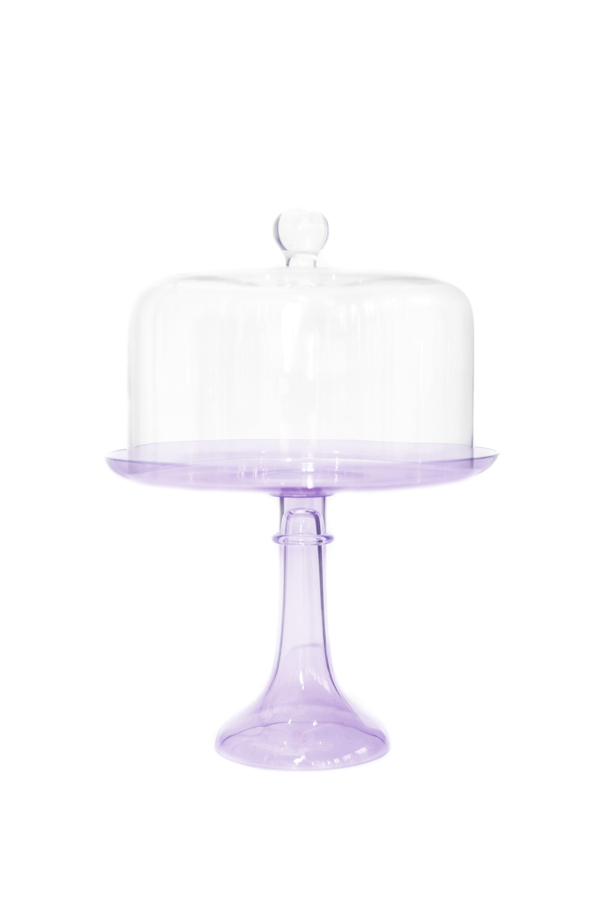 Estelle Colored Glass Estelle Cake Stand {Lavender} - view 5