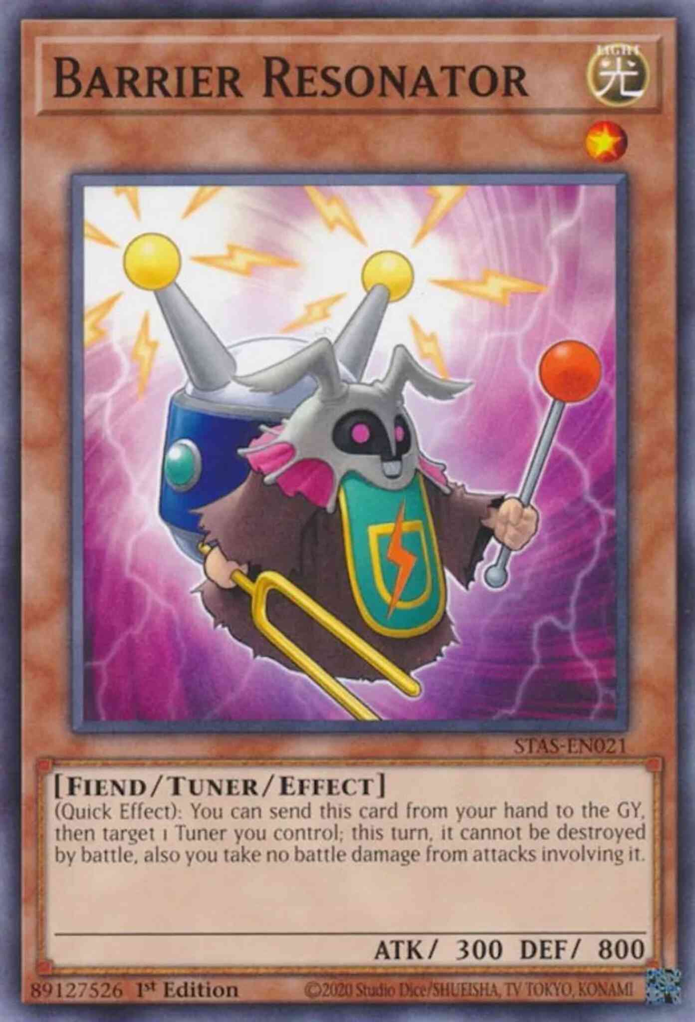 Yu-Gi-Oh! Barrier Resonator - STAS-EN021 - Common - 1st Edition