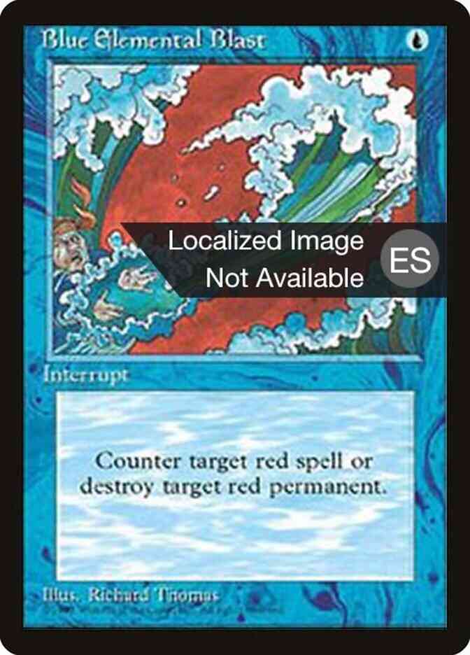 Magic Blue Elemental Blast - Portuguese [63] [Fourth Edition Black Border: Portuguese] [Non-Foil]