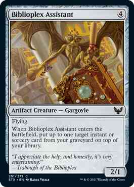 Biblioplex assistant 251 – Magic Biblioplex Assistant [251] [Strixhaven: School of Mages] [Non-Foil]