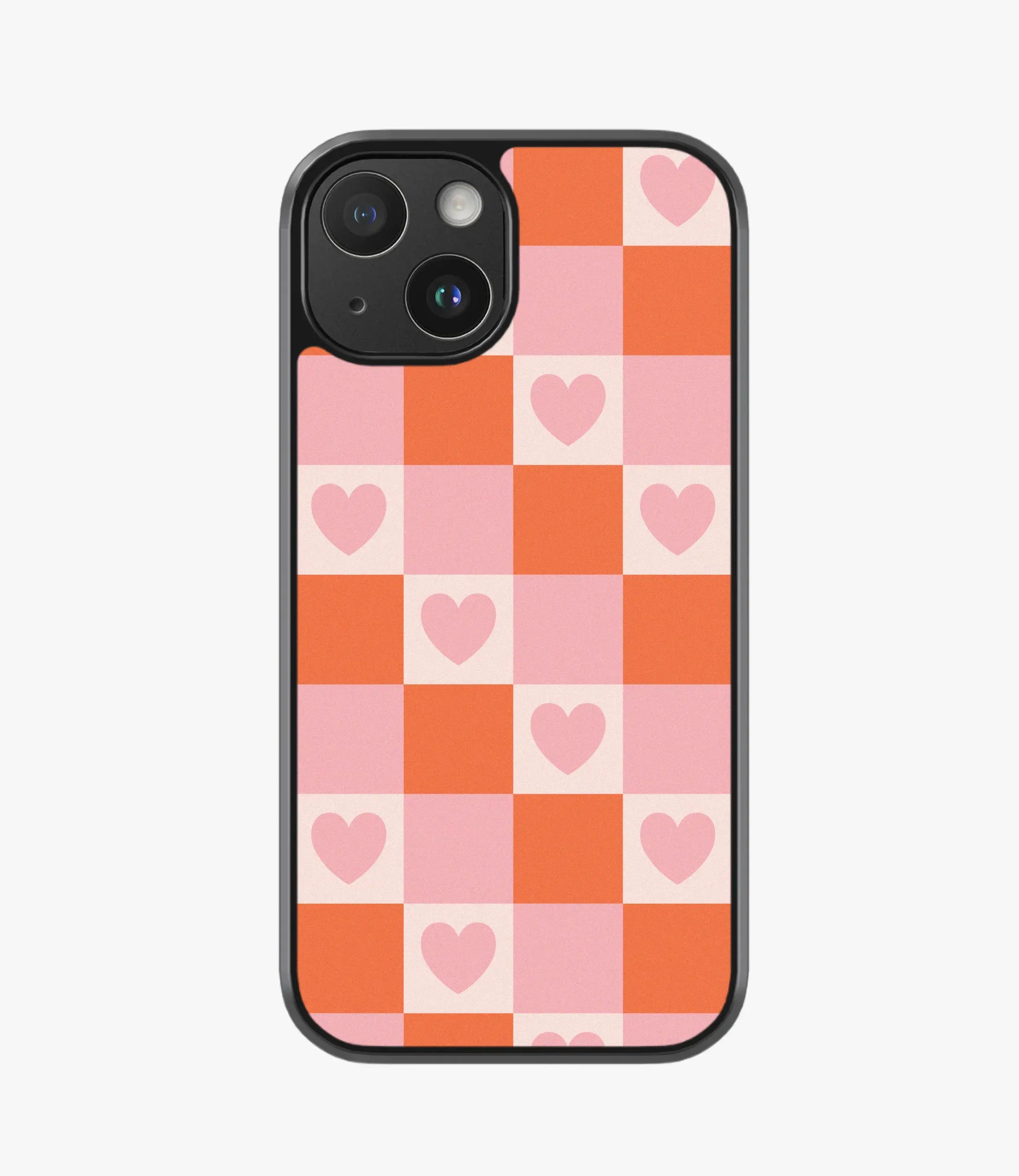 The Case Company Burnt Seinna Heart Hybrid Matte Case