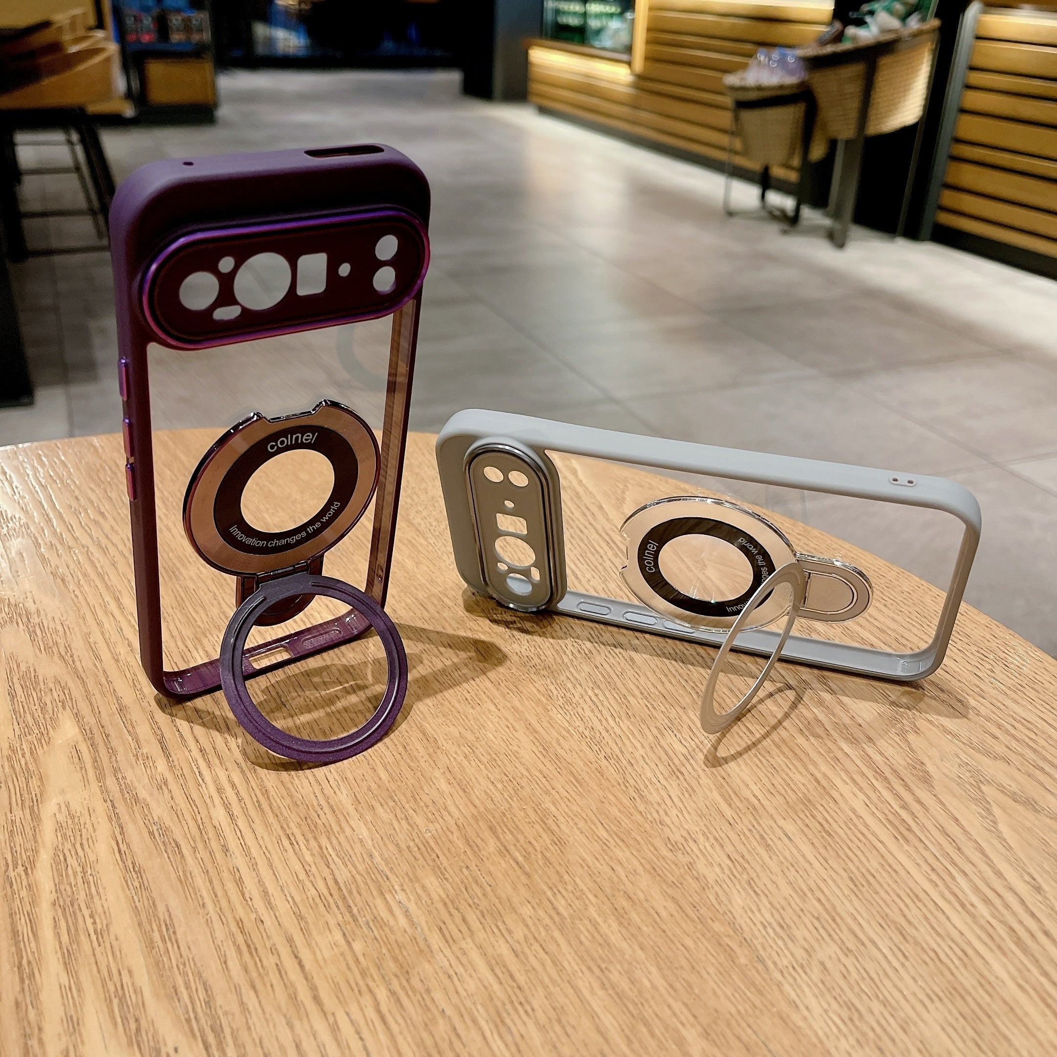 Million Cases Pixel 8 Series Transparent Rotating Ring Stand Case - view 8