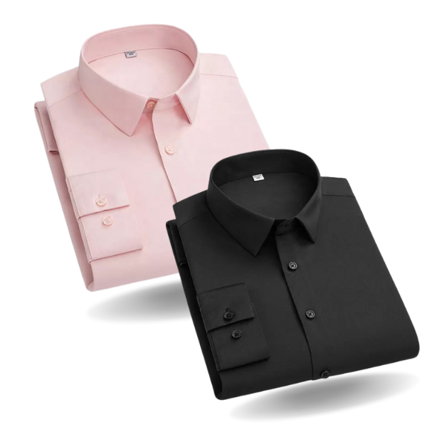 BlackTree Combo of 2 Cotton Shirt for Man (Pink and Black)