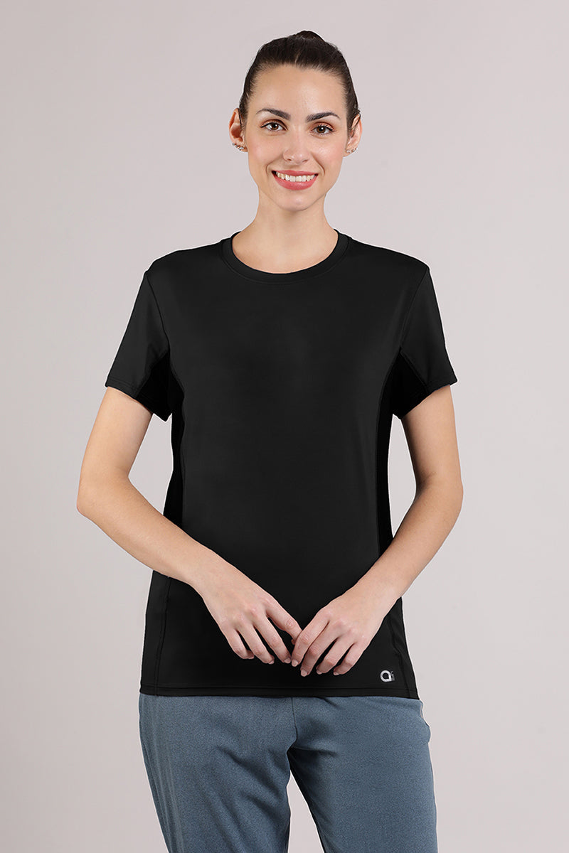 Amante Flaunt Workout Tee - Black