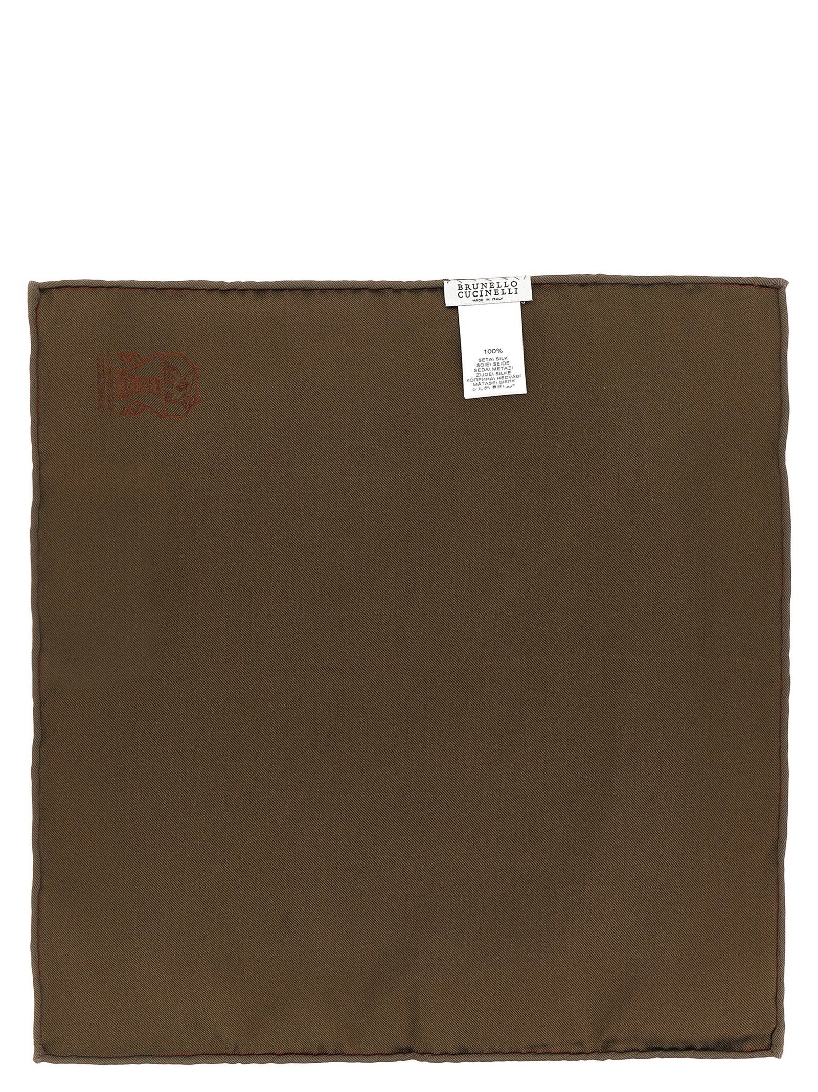 Brunello Cucinelli Double-face Pocket Clutch – 100% silk - view 2