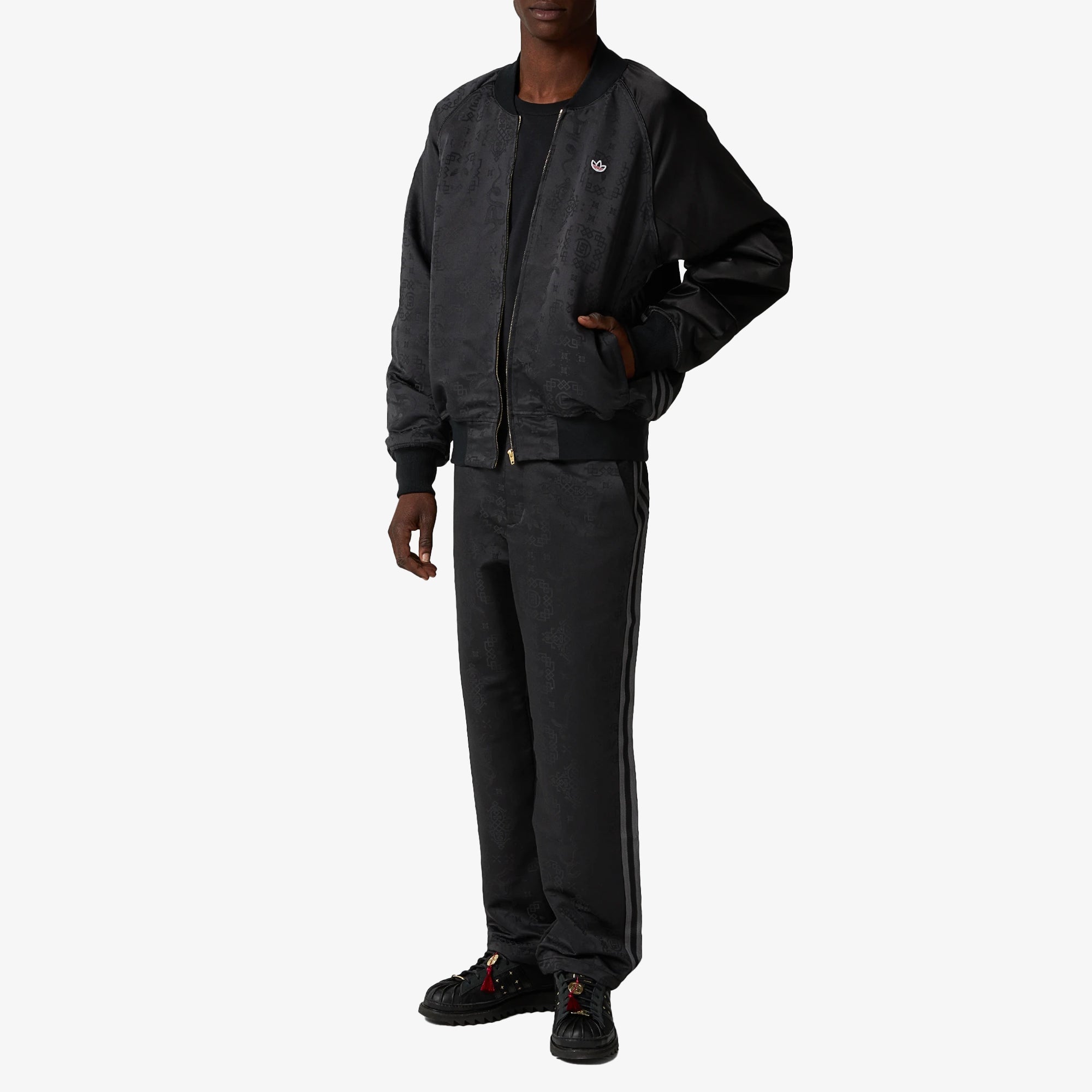 Adidas Originals | Clot Sports Jacket By Edison Chen { Black/black - view 6