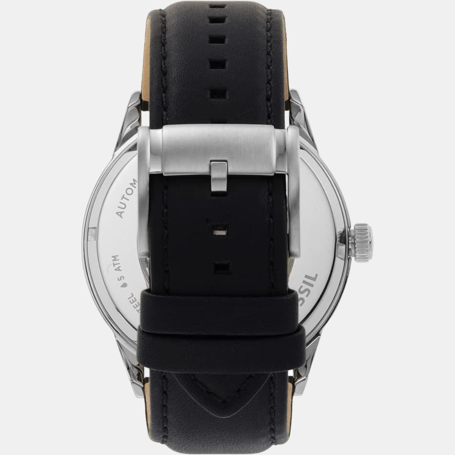 Fossil Flynn Men Automatic Black Dial Analog Leather Watch BQ2383 - view 2