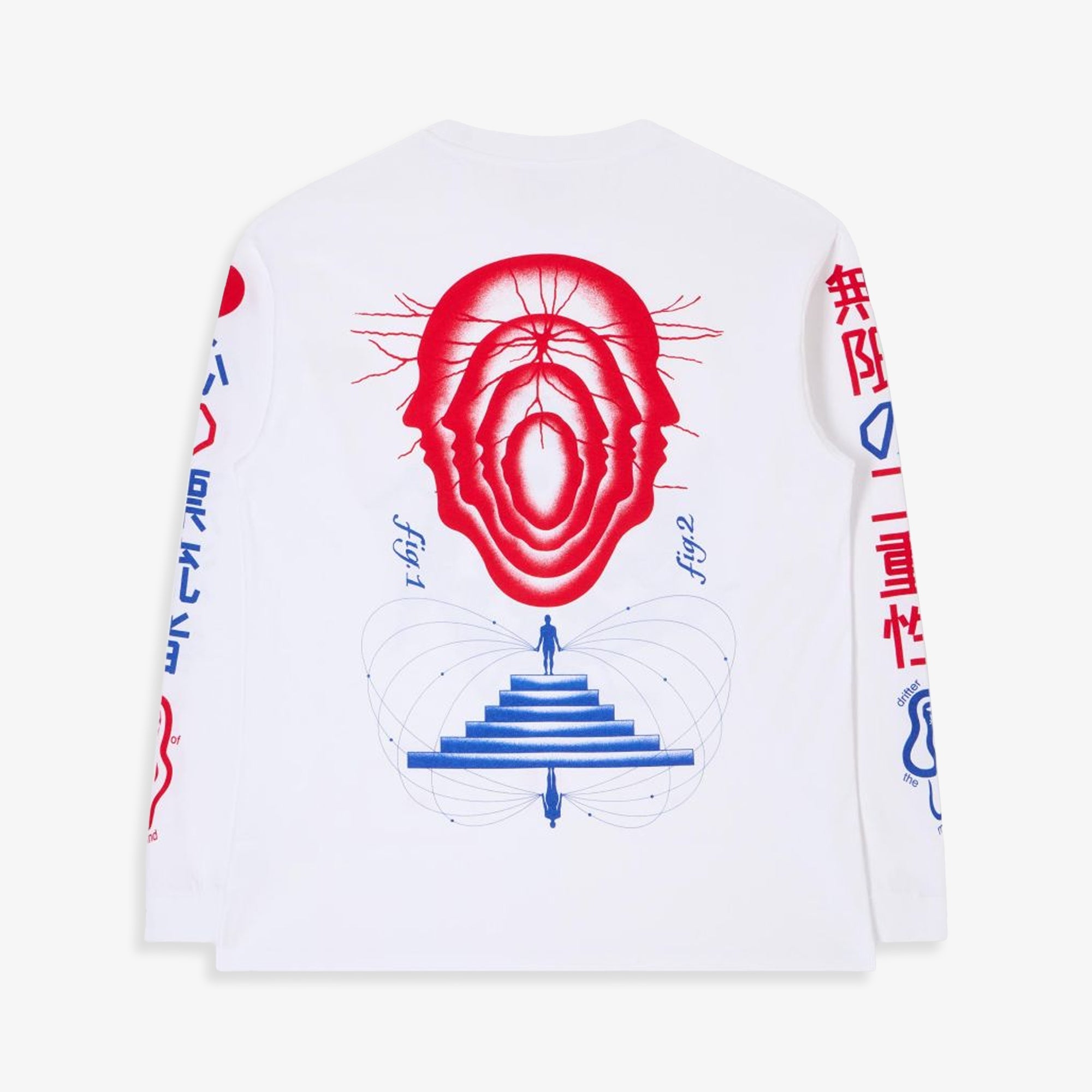 Edwin | Mind Drifter T-shirt Ls { White - view 2