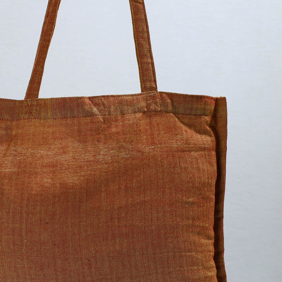 NOORI BAZAR Brown - Jhiri Pure Handloom Cotton Jhola Bag 13 - view 2