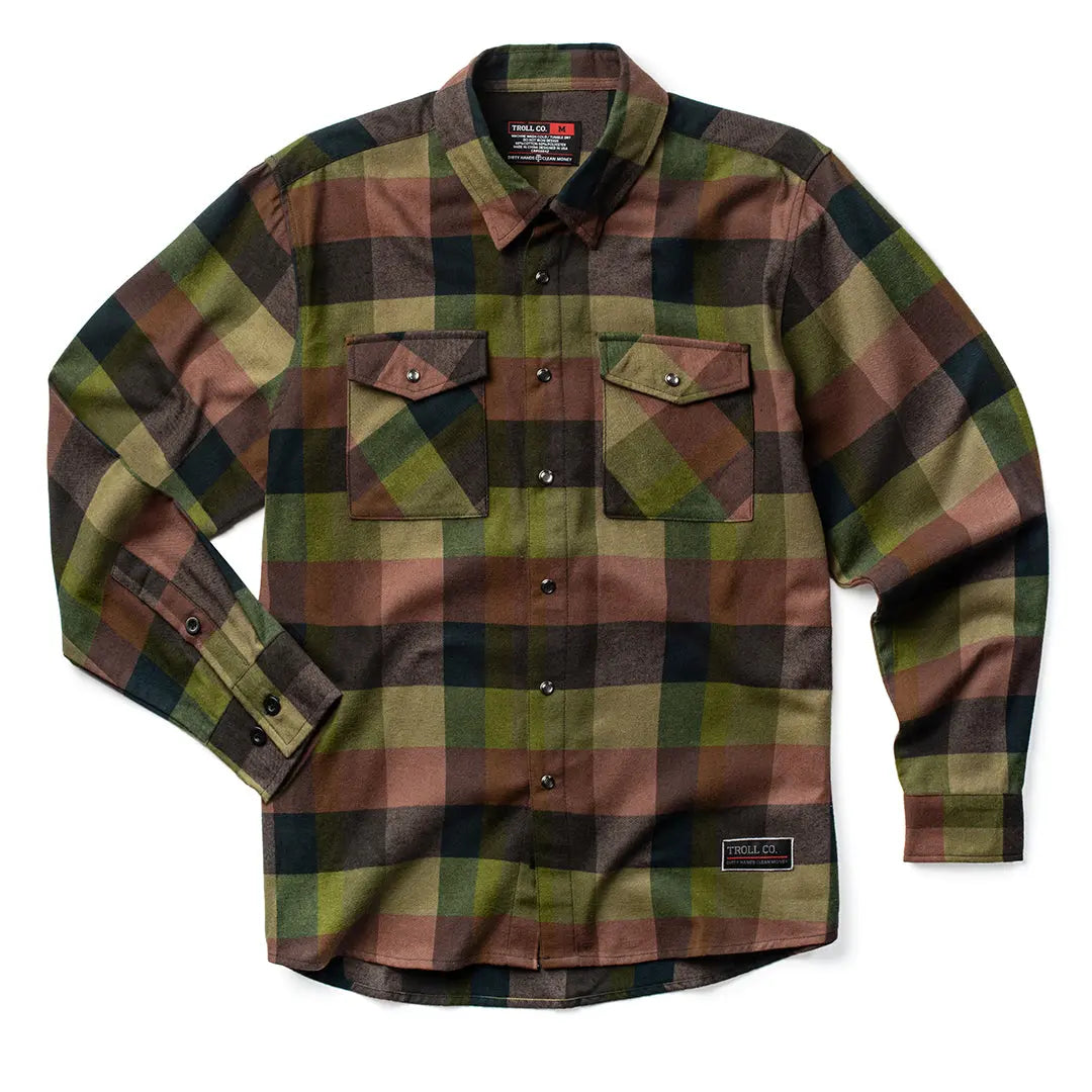 Radial Noah Flannel – Blue Brown Green