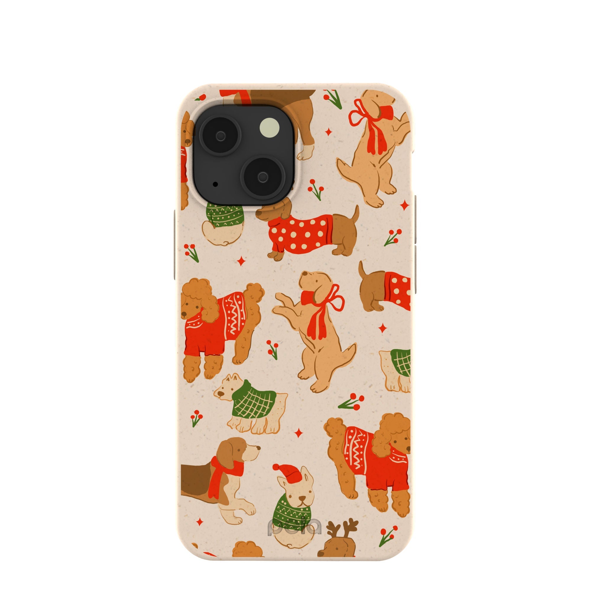 Pela Case Seashell Jolly Doggos iPhone 13 Mini Case