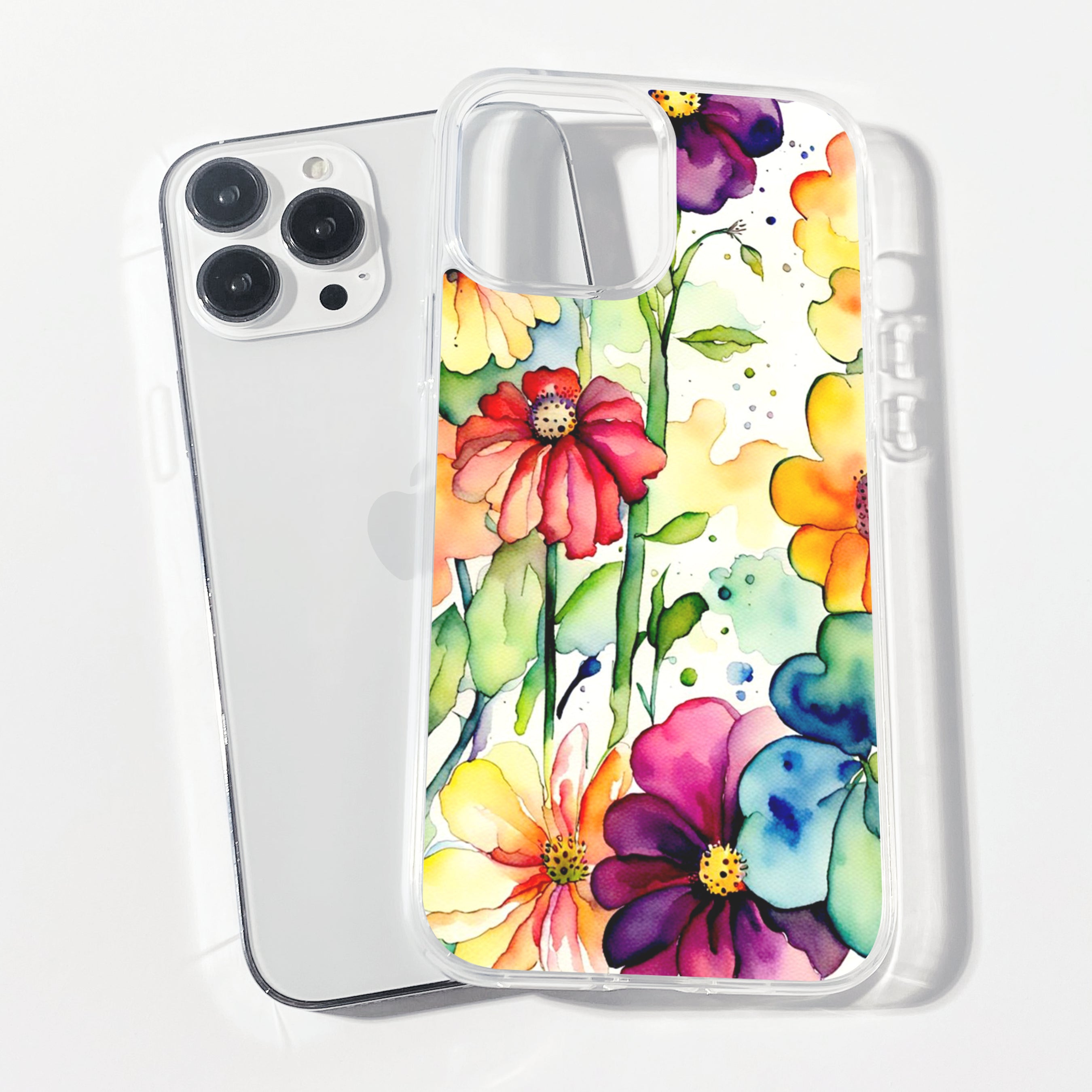 Casebasket Floral Fiesta Clear Silicone Phone Cover