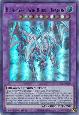 Yu-Gi-Oh! Blue-Eyes Twin Burst Dragon (Blue) - LDS2-EN019 - Ultra Rare - 1st Edition