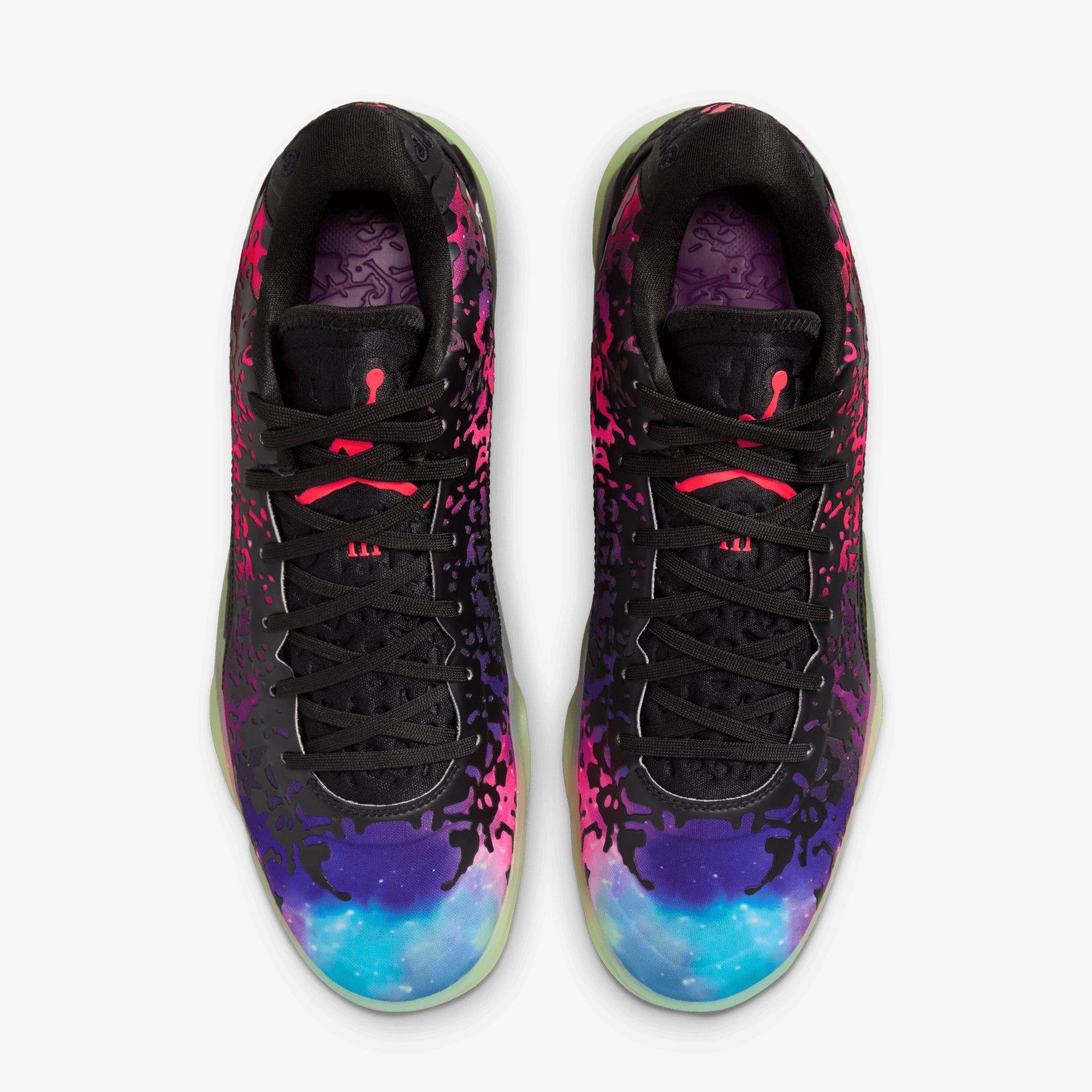 Jordan | Zion 3 Pf { Black/solar Red-vivid Purple-barely Volt - view 2