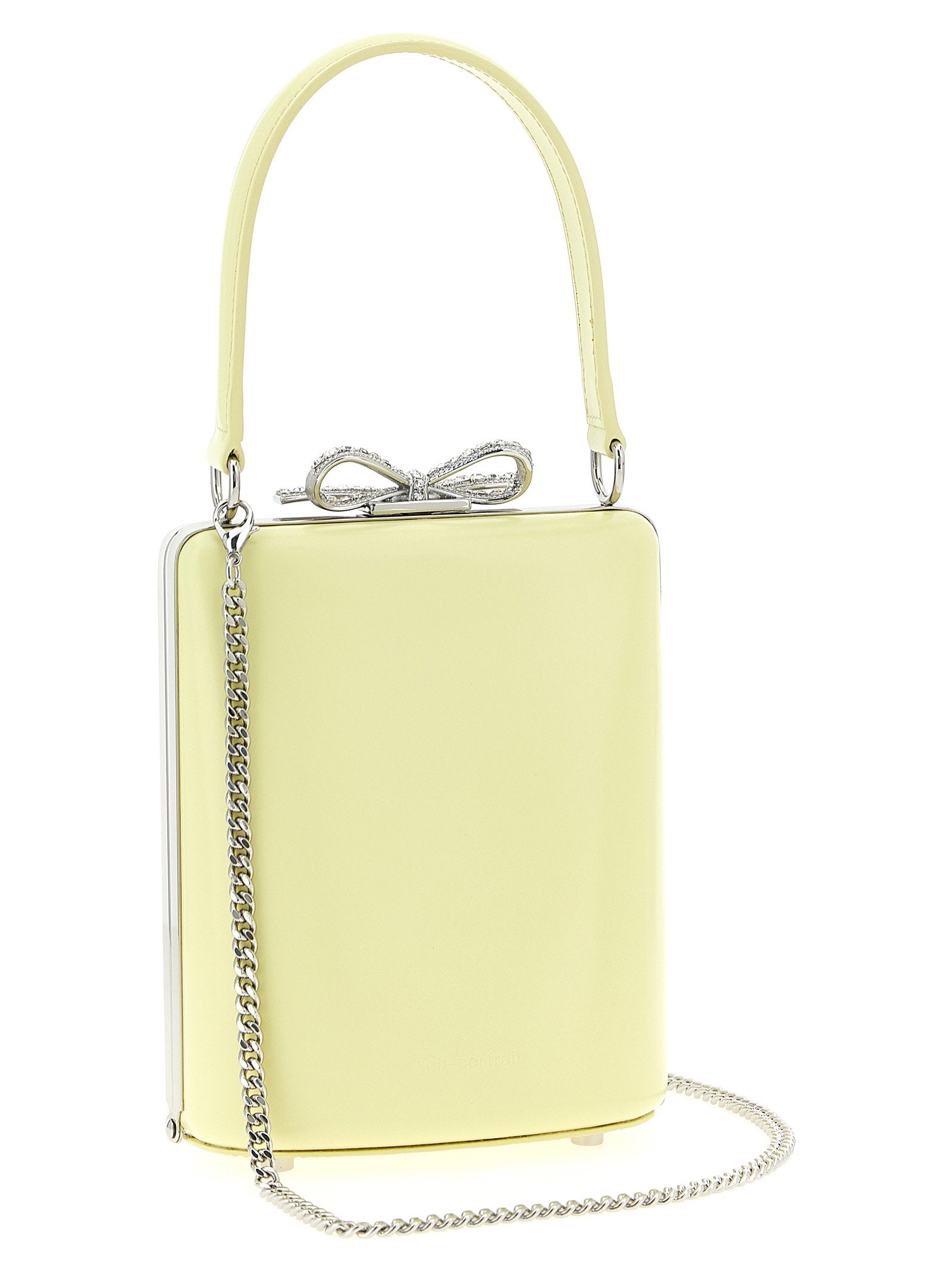 Self-Portrait Yellow Leather Bag Handbag – 100% leather - view 2