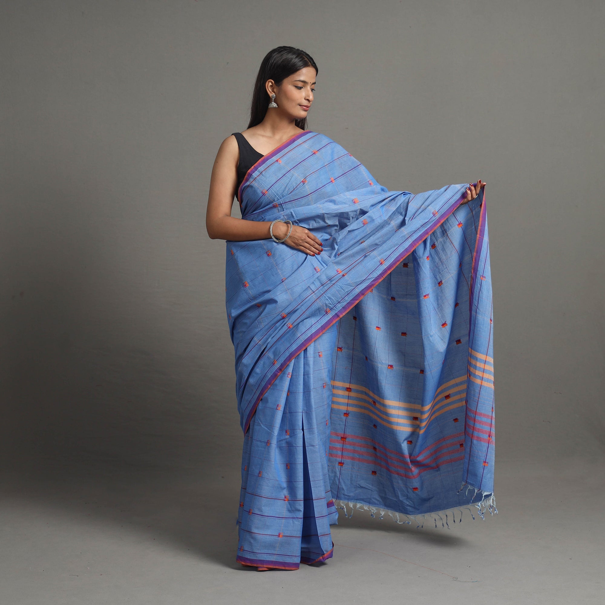 CHITRIKA Stripes Buti Cotton Handloom Saree 92 - view 2