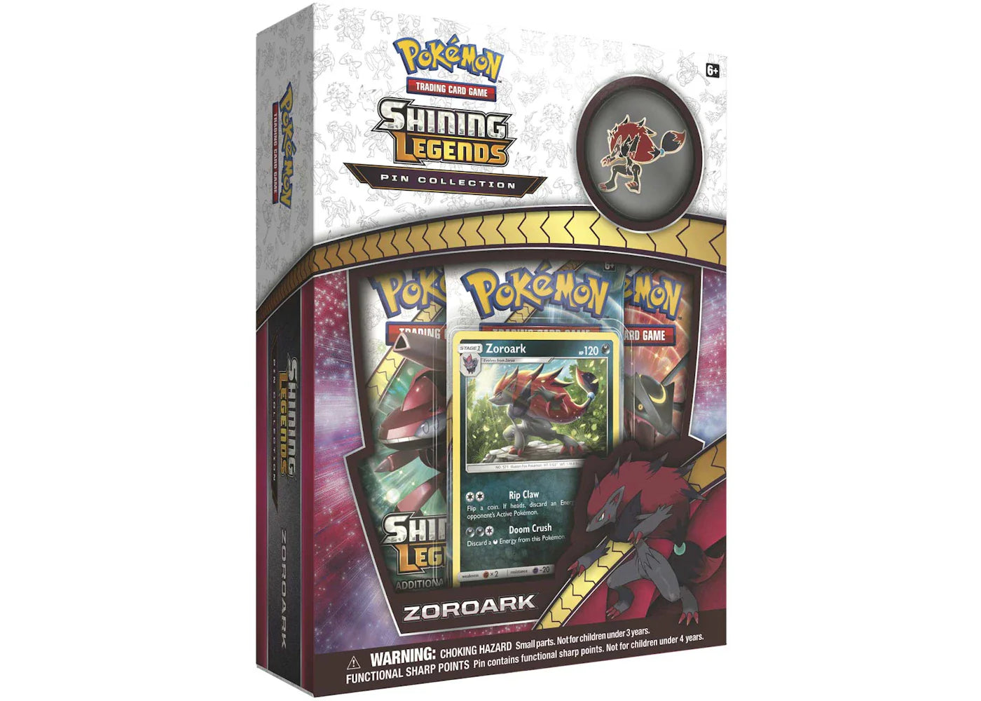 Pokémon 2017 Pokemon TCG Shining Legends Pin Collection Zoroark