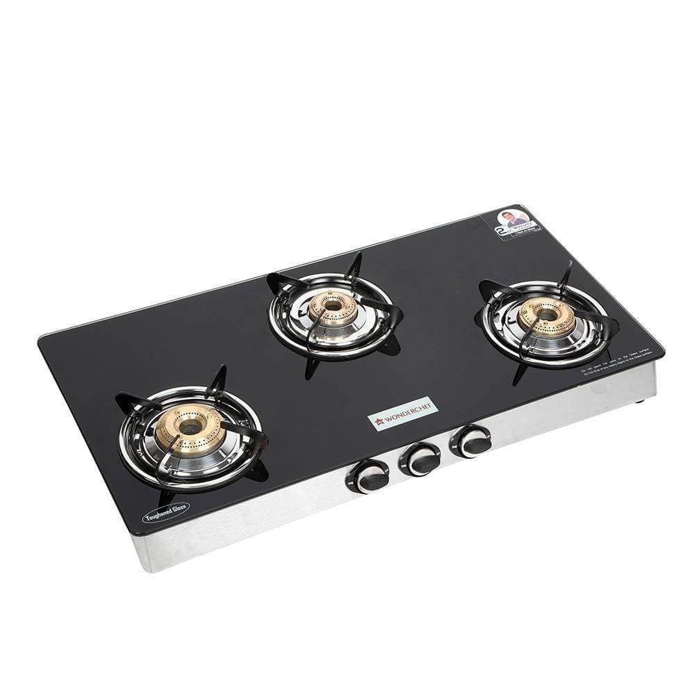 Wonderchef Zest 3 Burner Glass Cooktop - view 4