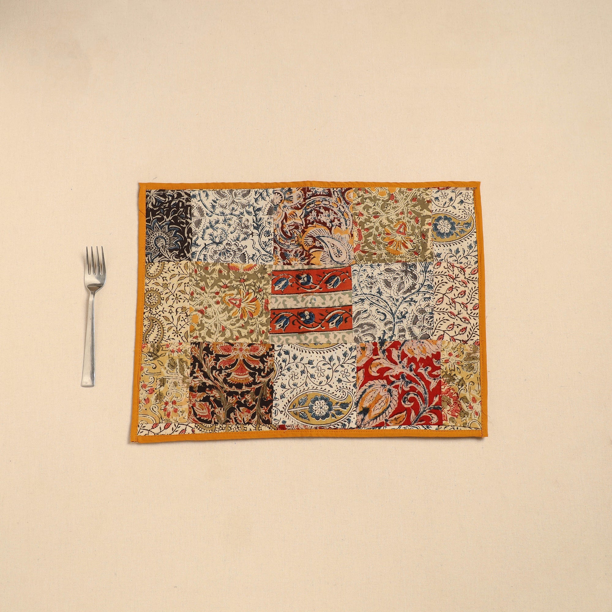 NOORI BAZAR Handcrafted Cotton Patchwork Table Mat 06 - view 2