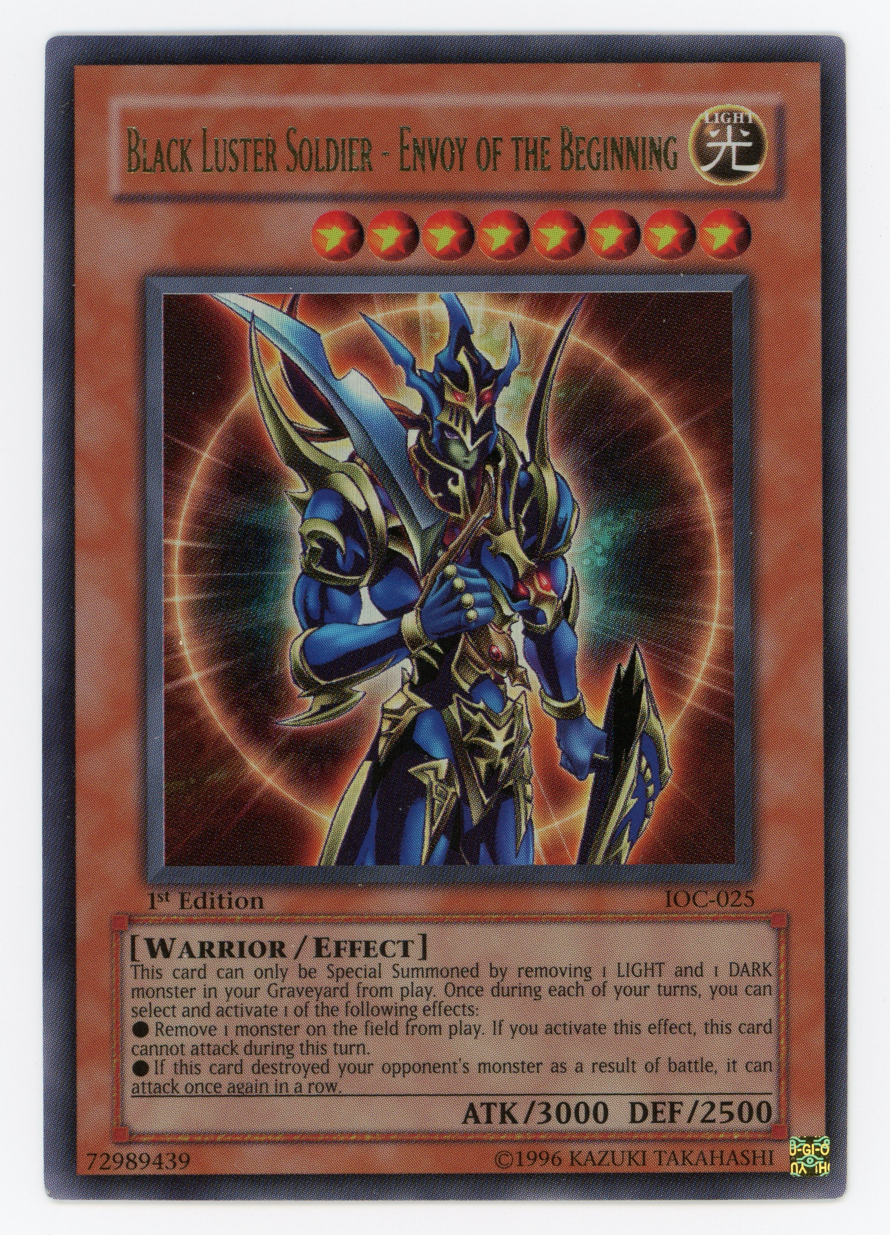 Yu-Gi-Oh! Black Luster Soldier - Envoy of the Beginning — Ultra Rare|1st Edition — Scan 15896