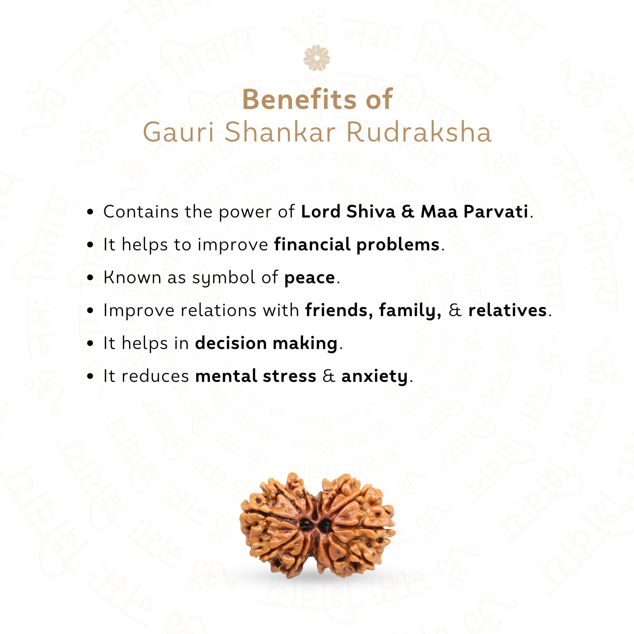 Prinjal Jewellers Gauri Shankar Rudraksha (Nepali) - view 3